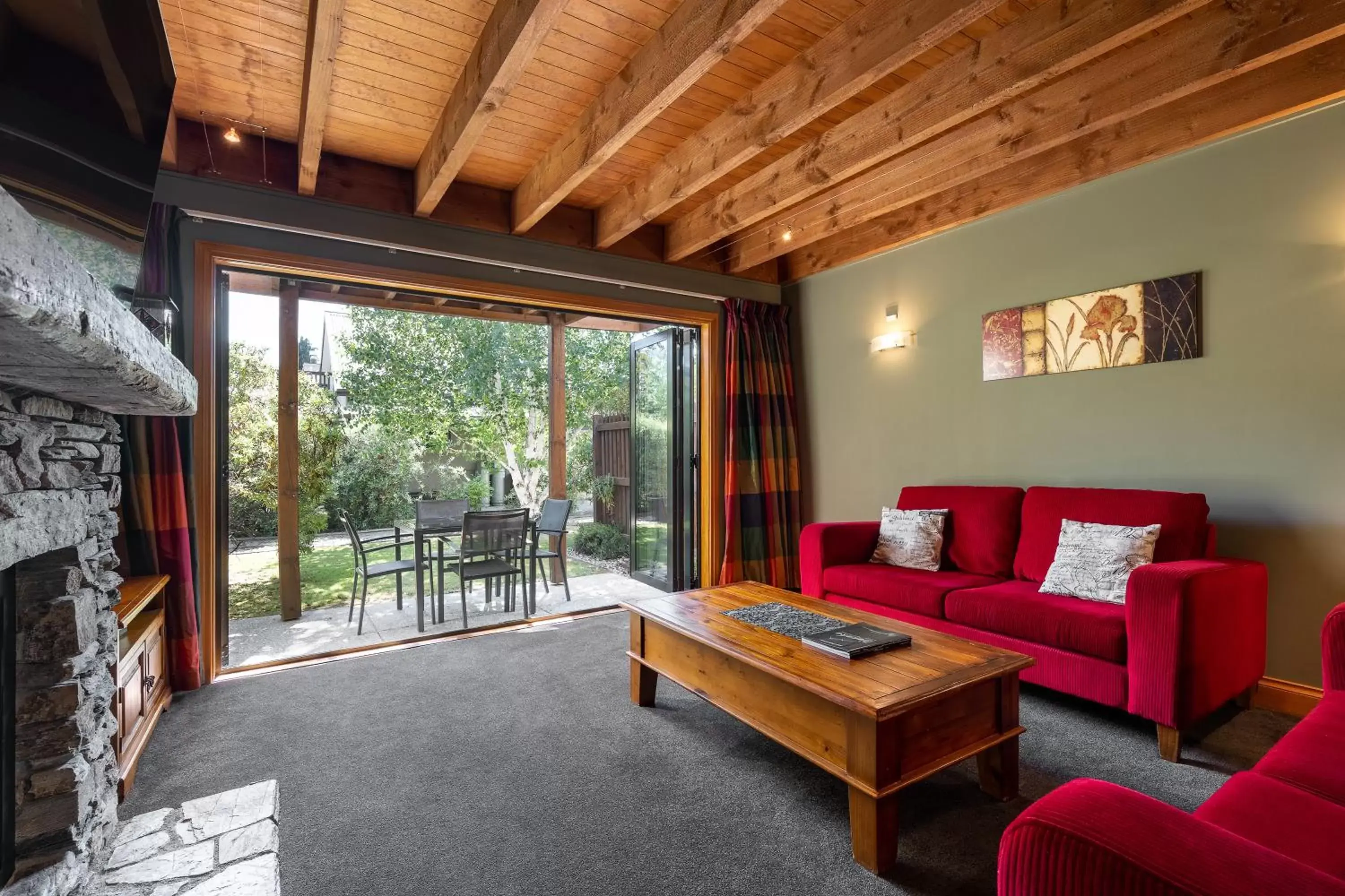 Seating Area in Wanaka Luxury Apartments