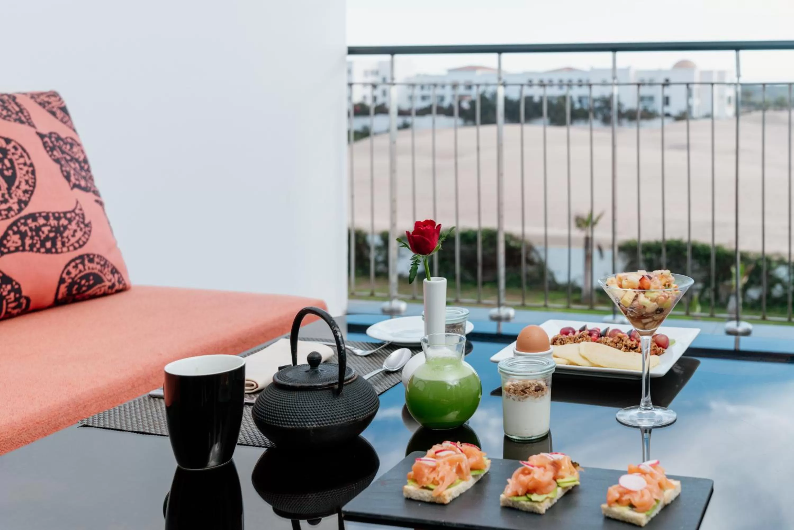 Luxury Queen Room with Ocean Side View in Hotel Sofitel Agadir Thalassa Sea & Spa