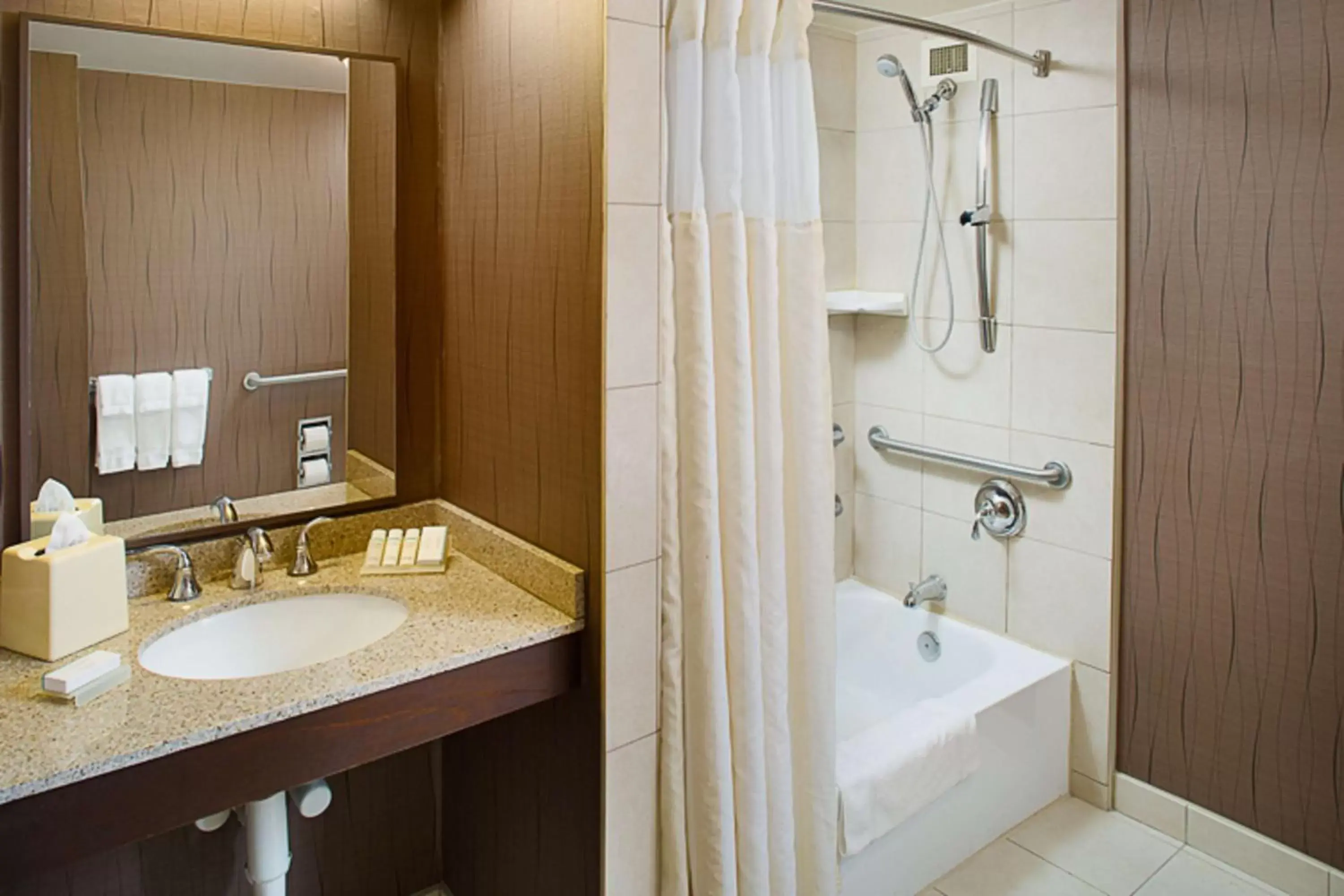 Bathroom in Hilton Garden Inn Albany Airport Bathroom in Hilton Garden Inn Albany Airport