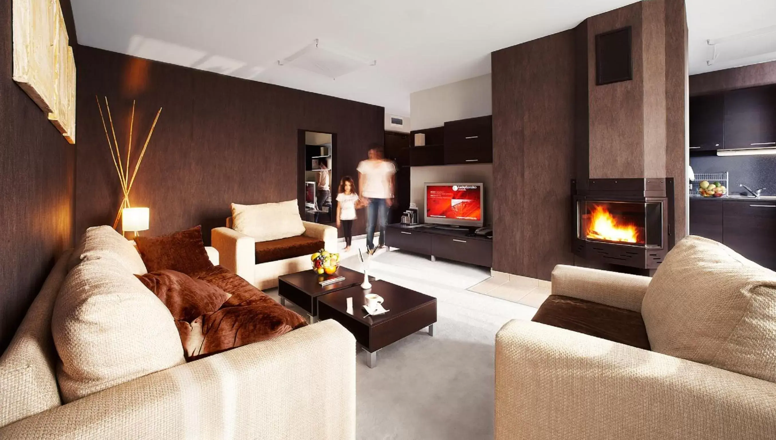 Living room, Seating Area in Lucky Bansko Aparthotel SPA & Relax