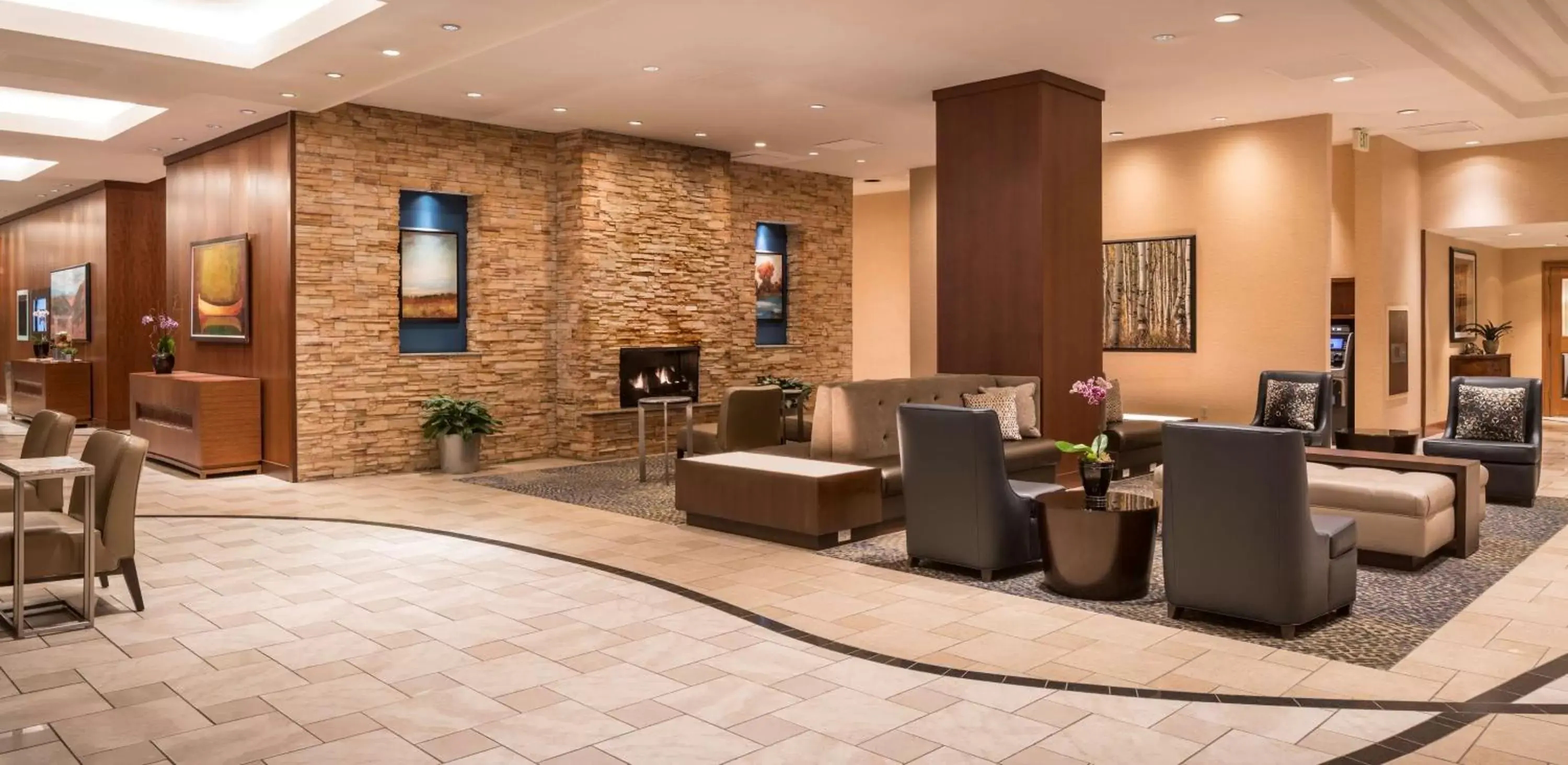 Lobby or reception in Hilton Salt Lake City Center