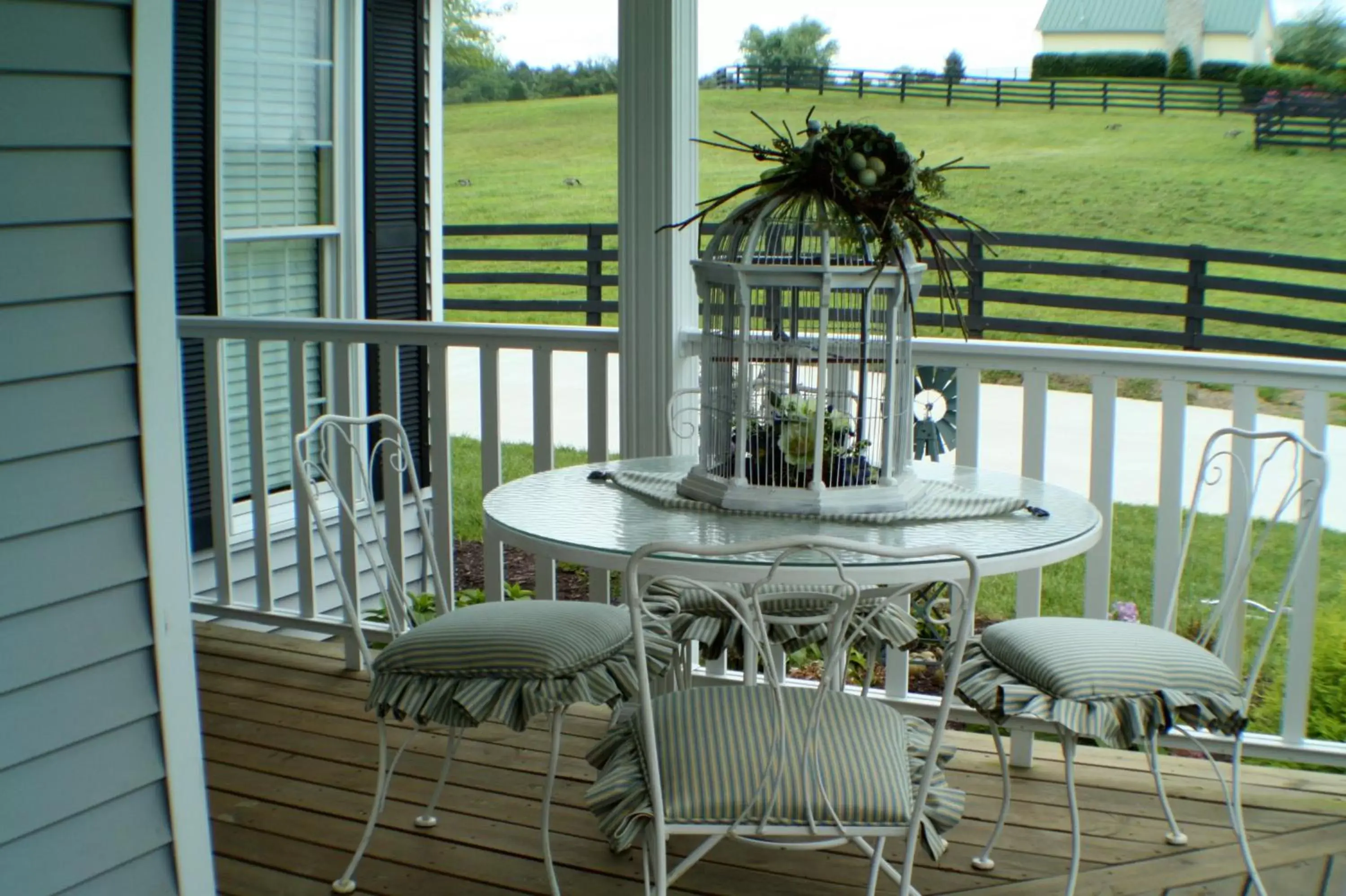 View (from property/room), Balcony/Terrace in Pillow and Paddock B&B