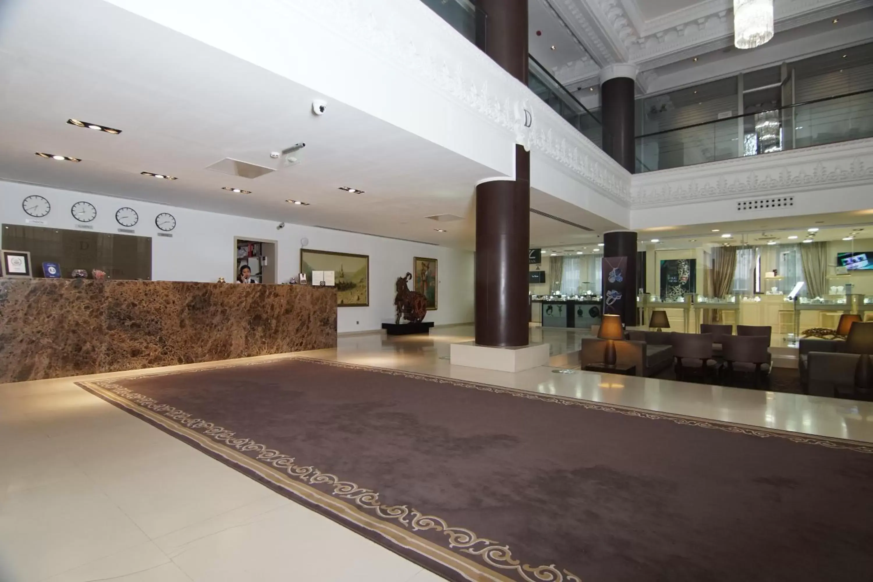 Lobby or reception in The Dostyk Hotel
