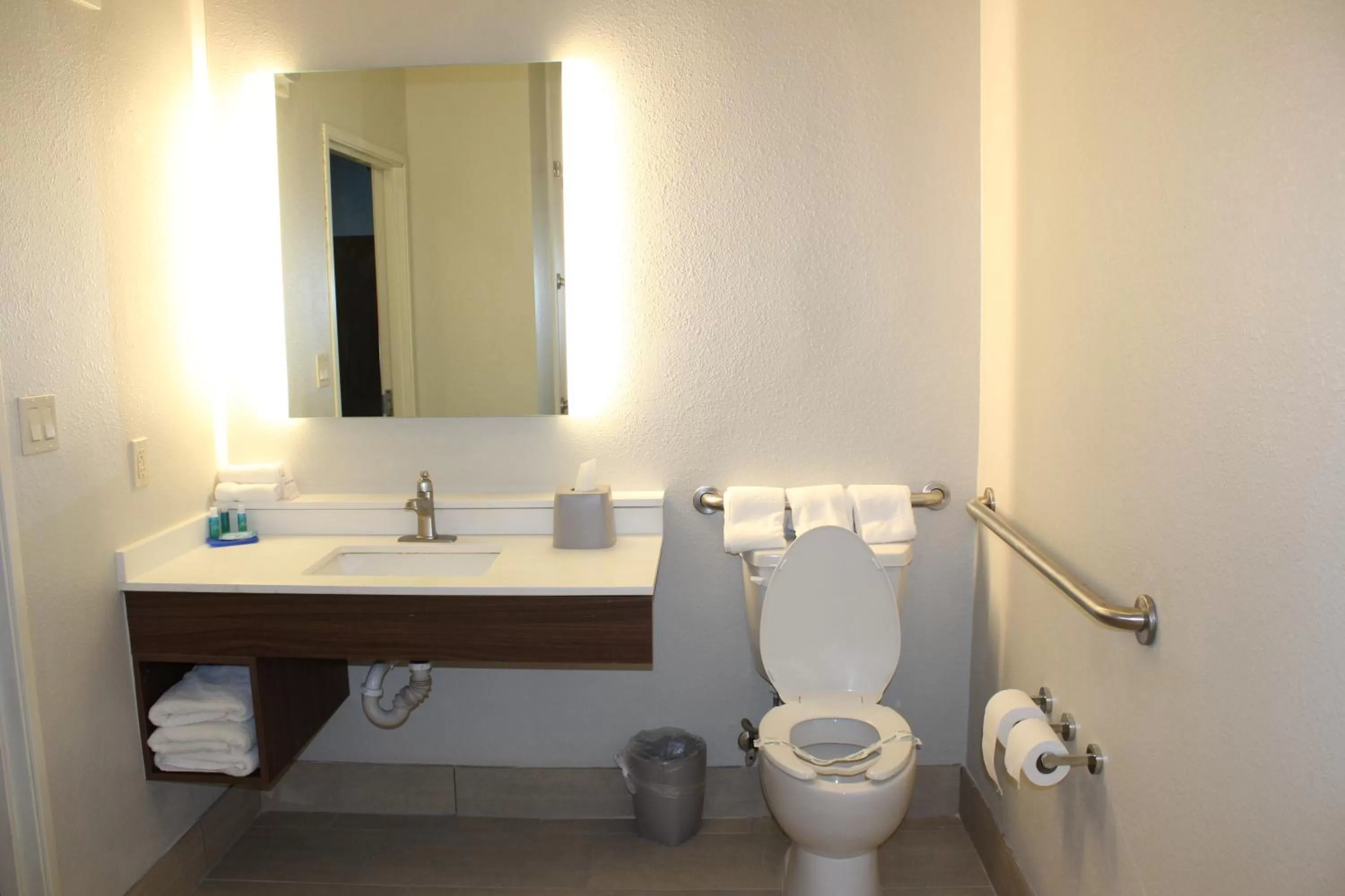 Toilet in Holiday Inn Express Hotel & Suites Mansfield by IHG