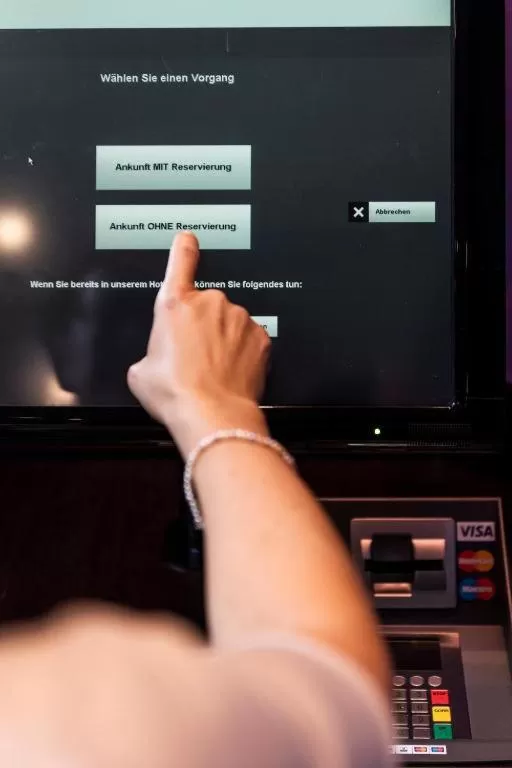 Lobby or reception in flexymotel Spielberg