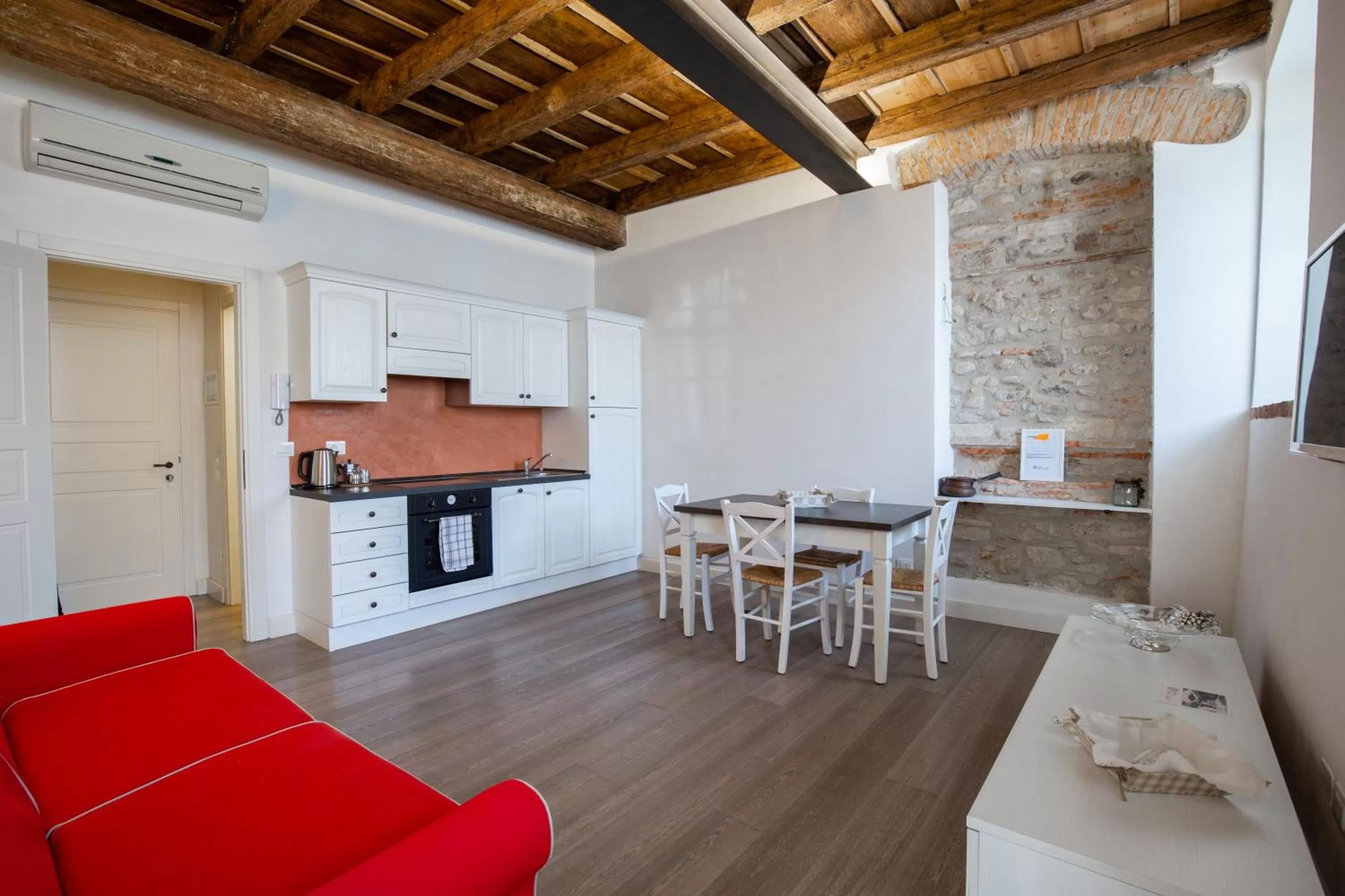 Kitchen or kitchenette in Residence Corte San Carlo