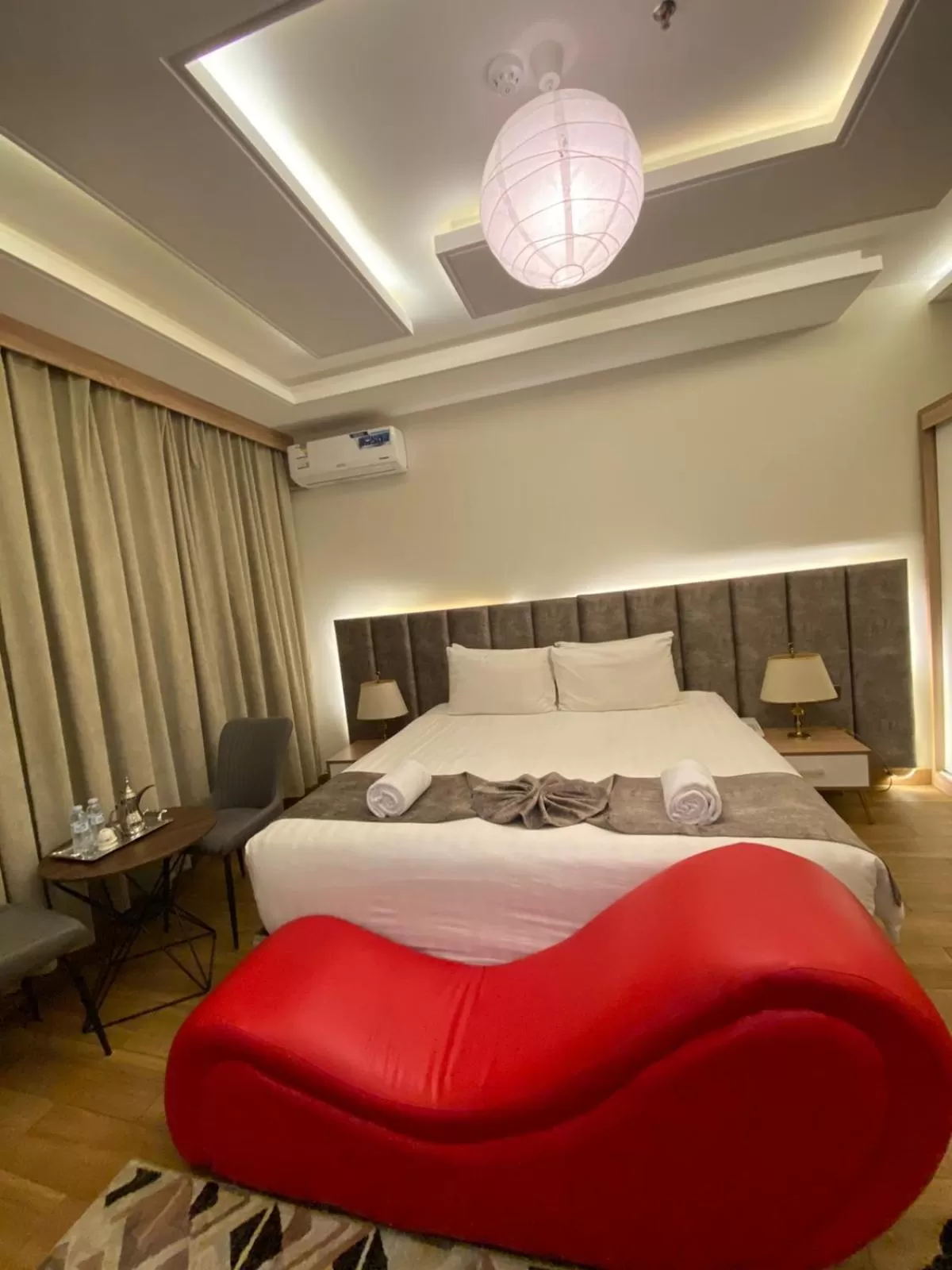 Bed in فندق جولدن توليب أبها - GOLDEN TULIP ABHA HOTEl