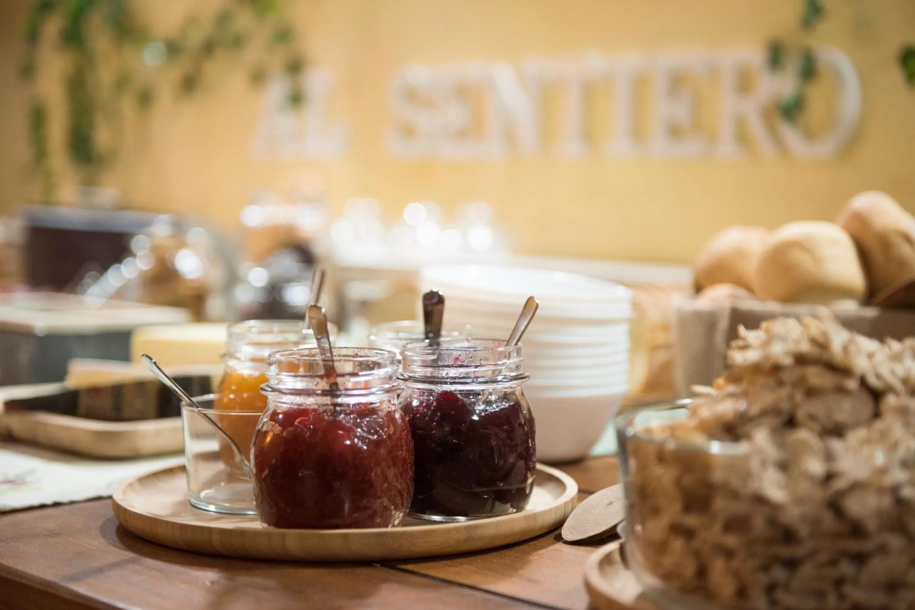 Food and drinks in B&B Al Sentiero