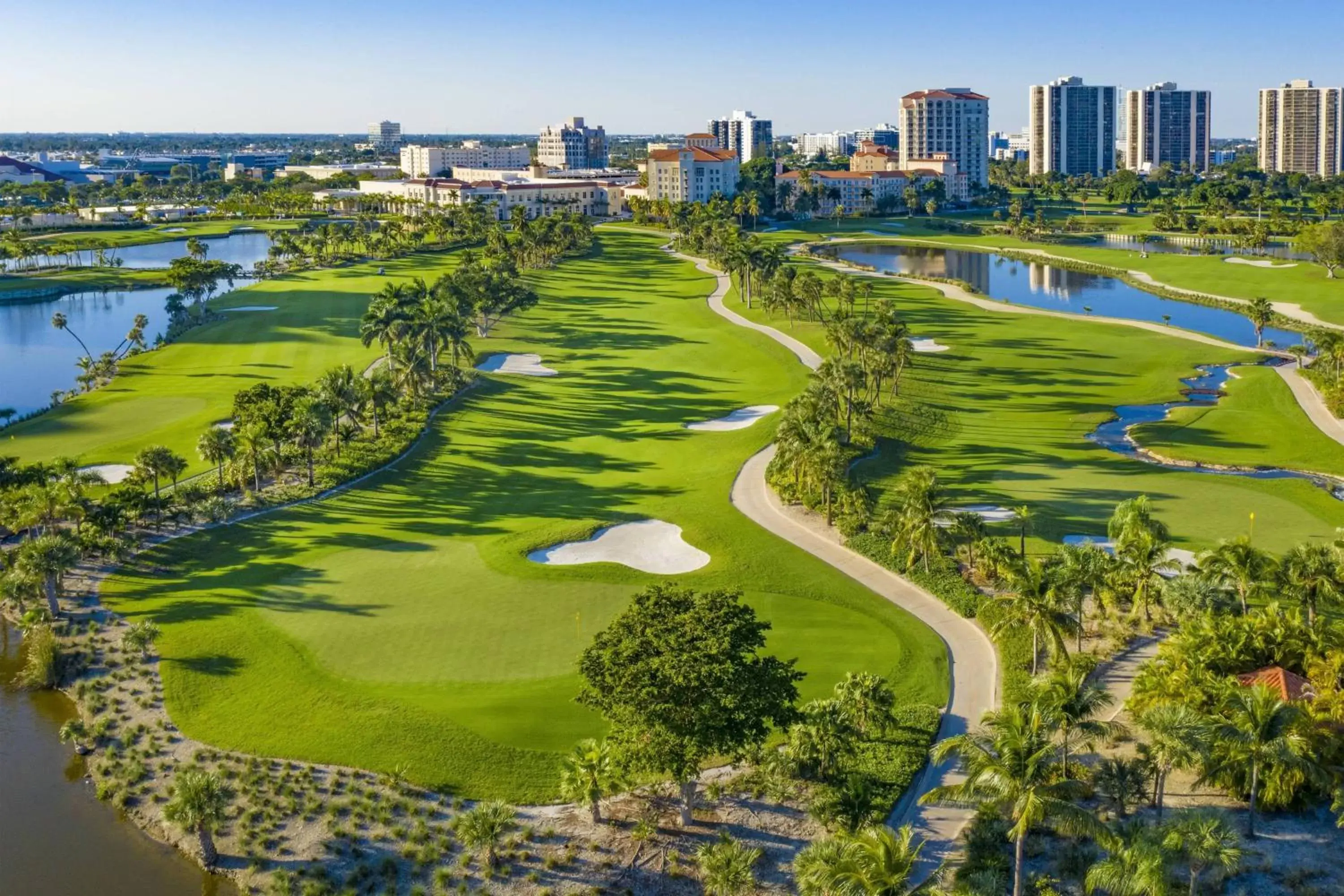 Golfcourse, Bird's-eye View in JW Marriott Miami Turnberry Resort & Spa