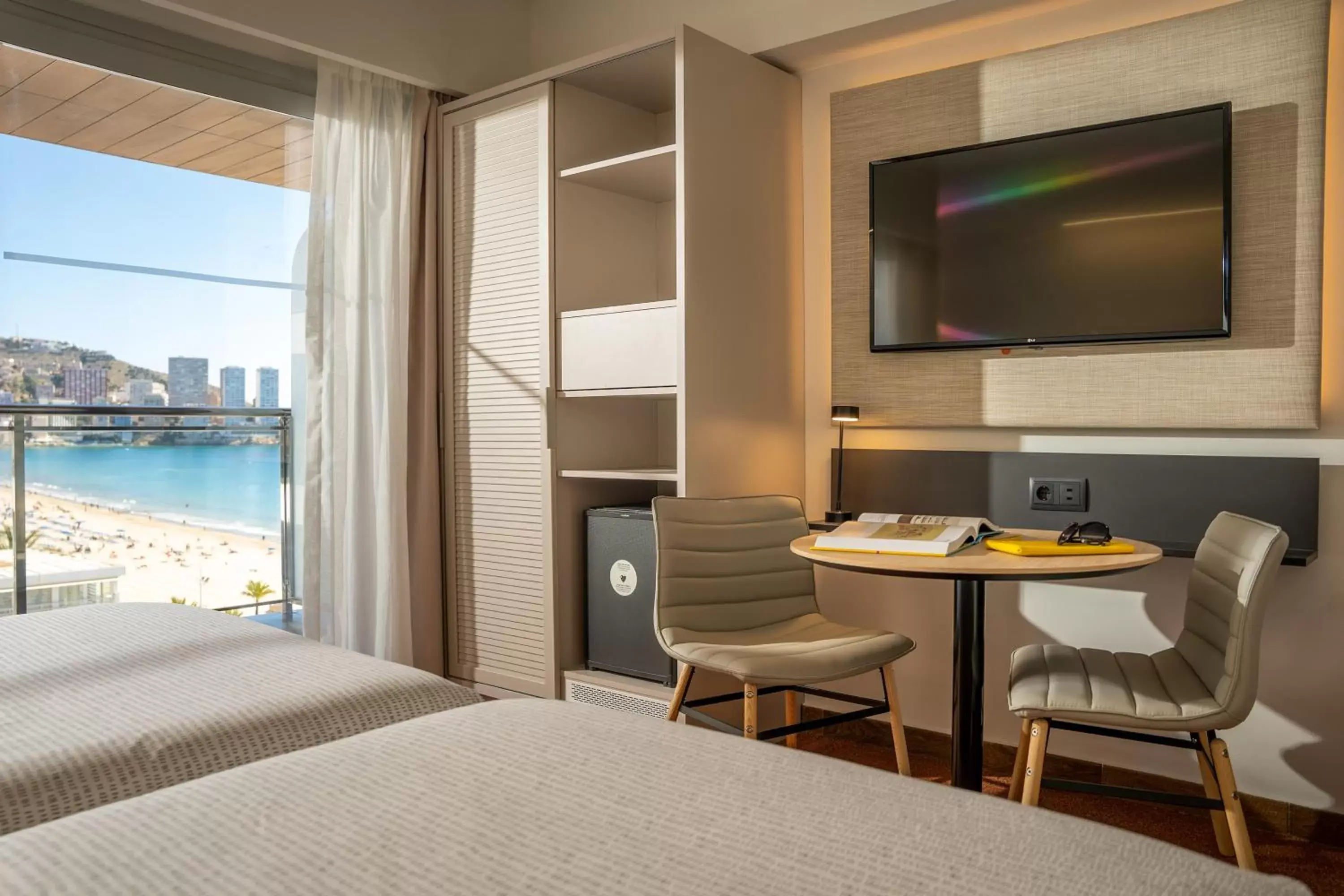 View (from property/room), Bed in INNSiDE by Meliá Costablanca - Adults Only from 16