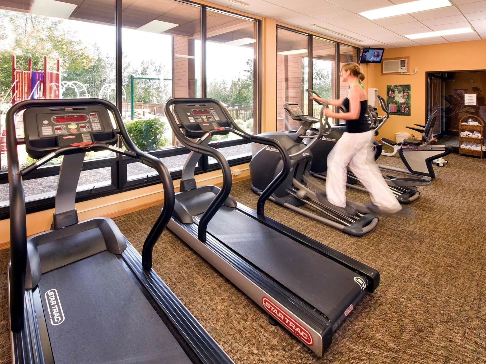 Fitness centre/facilities in Caribou Highlands Lodge