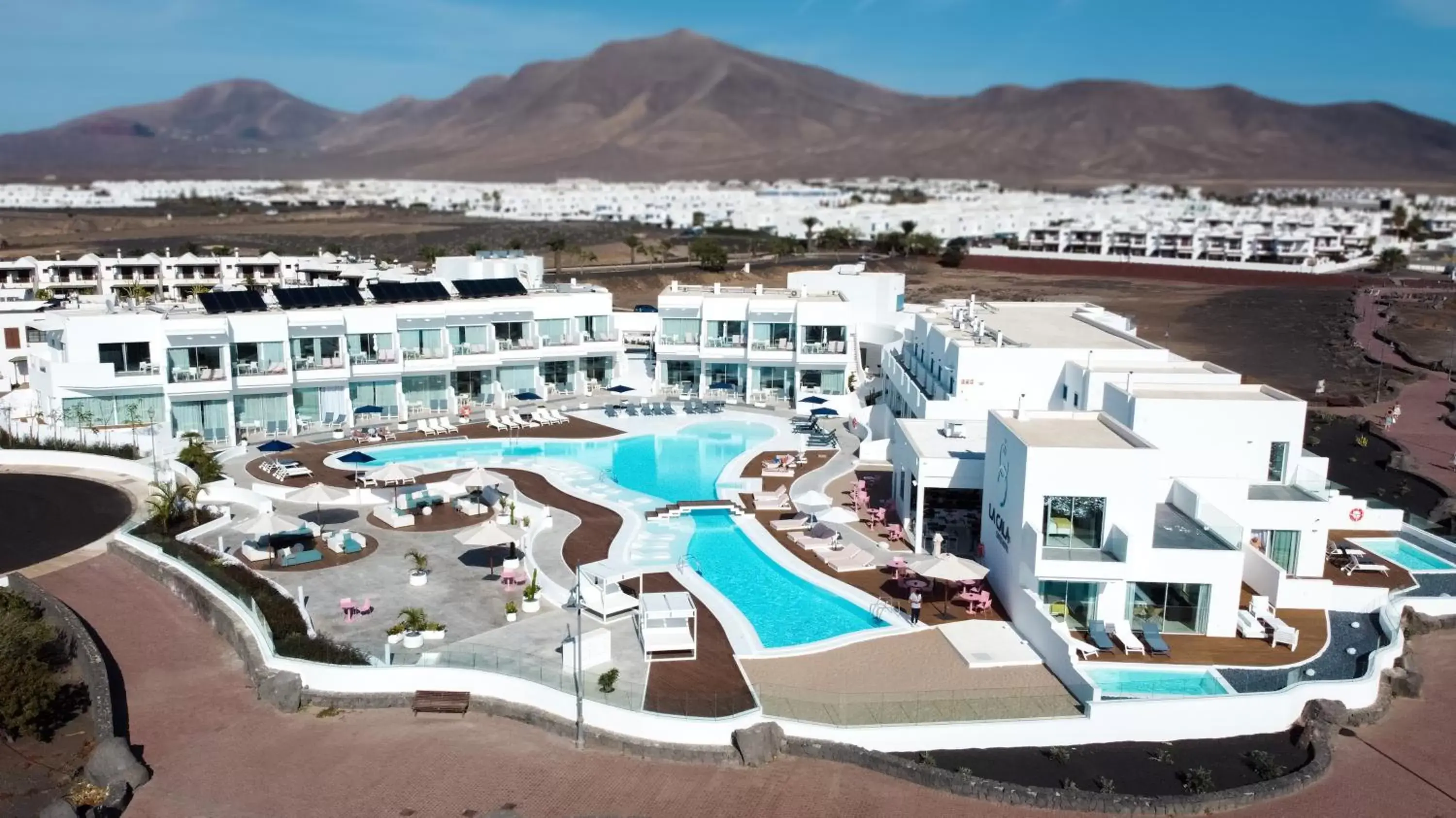 Bird's eye view, Pool View in CalaLanzarote Suites Hotel - Adults Only
