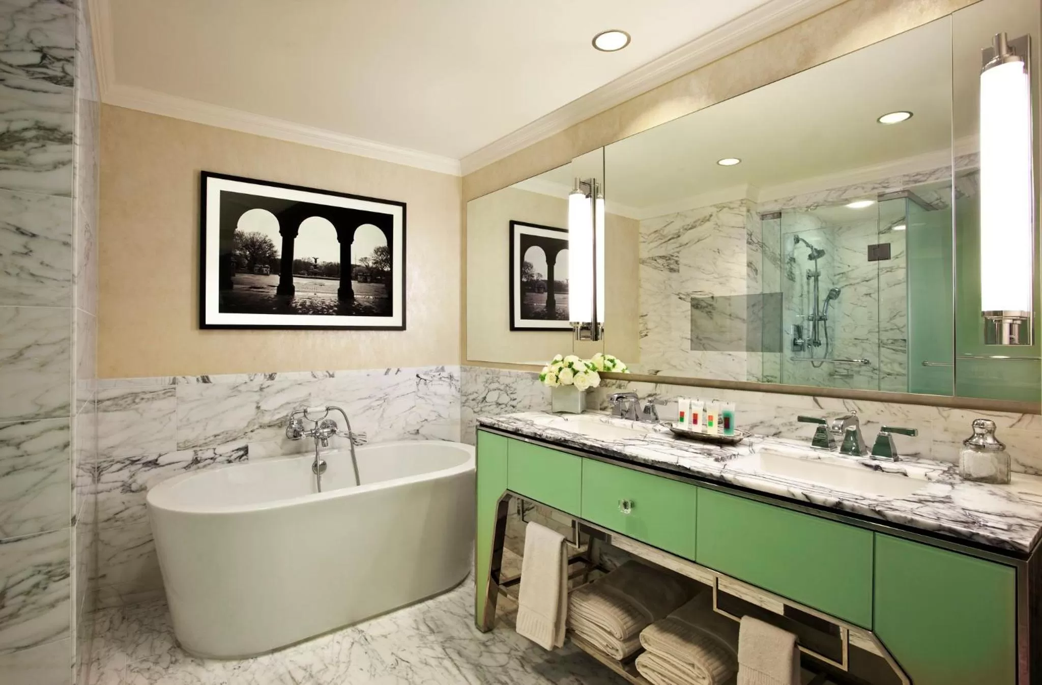 Bathroom in Loews Regency New York Hotel