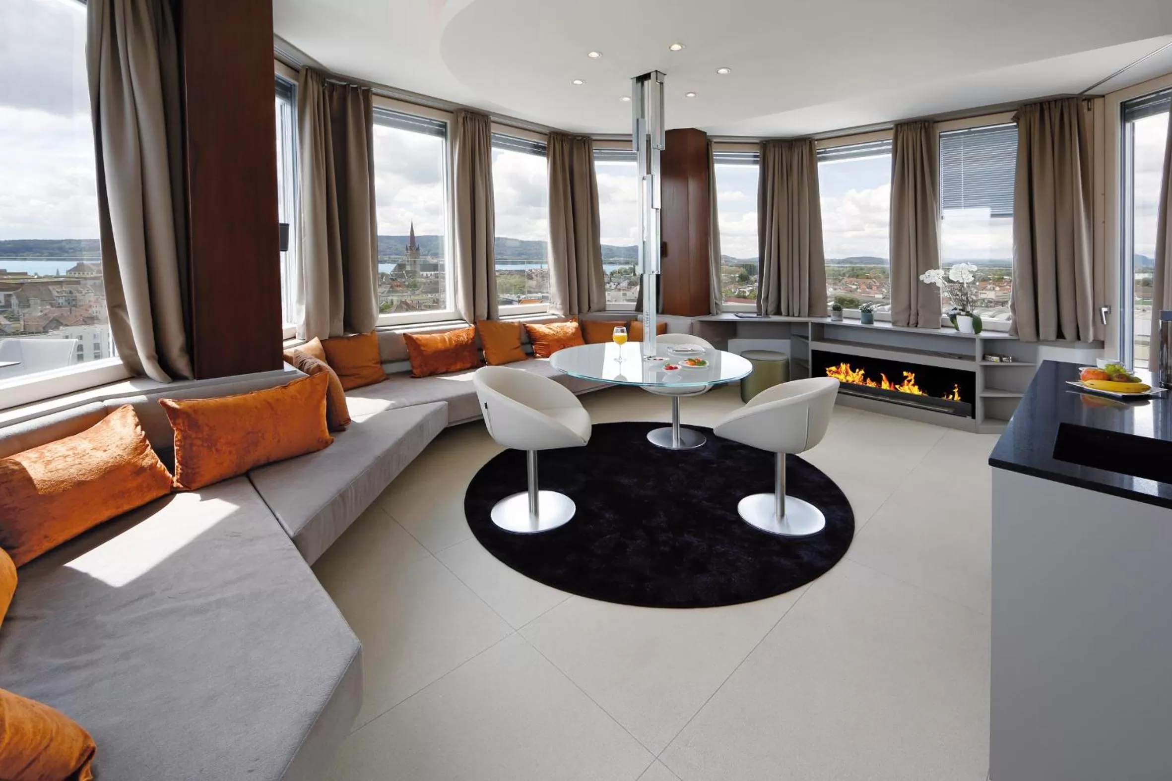 Living room in aquaTurm Hotel & Energie