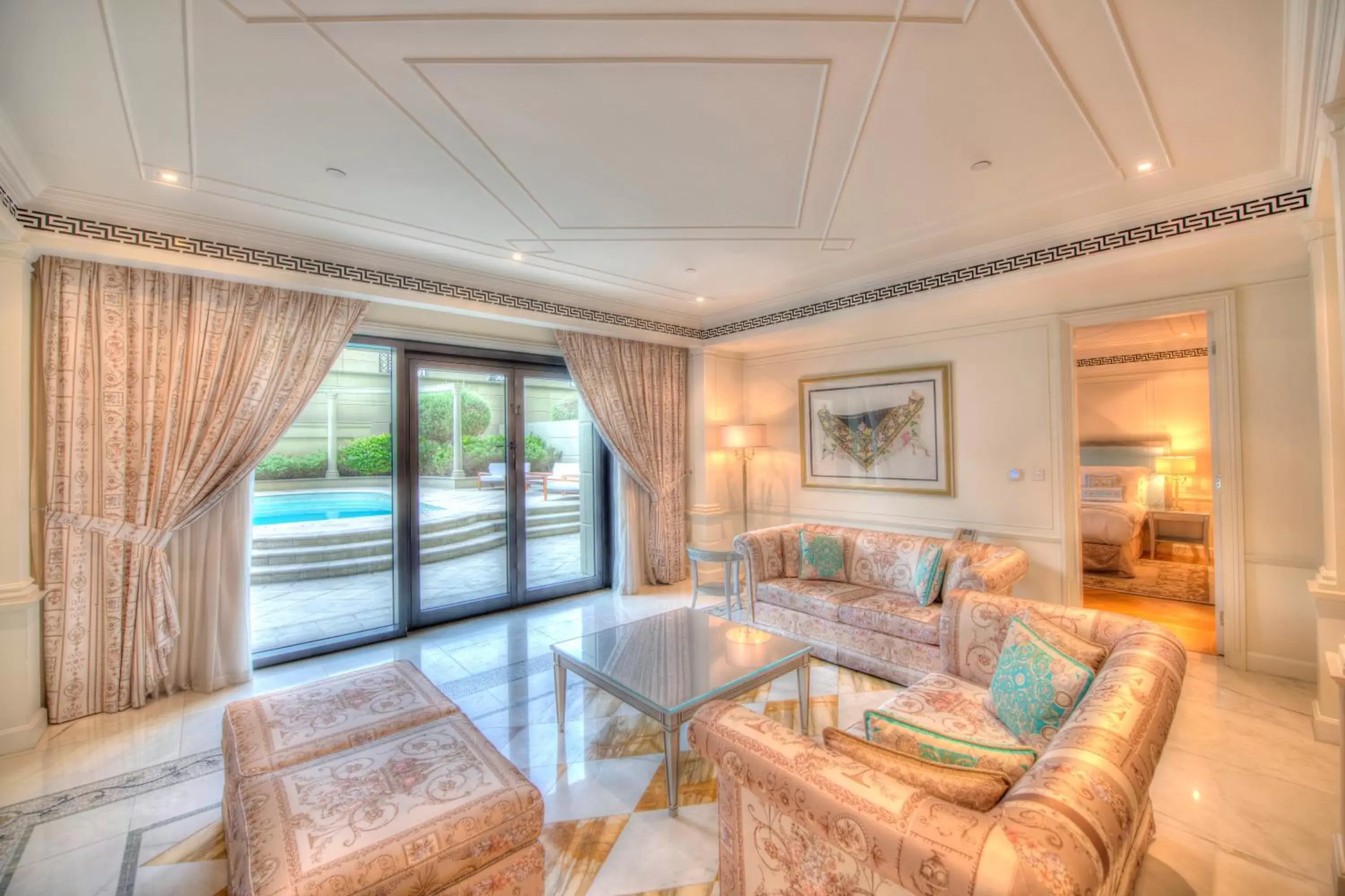 Balcony/Terrace, Seating Area in Palazzo Versace Dubai