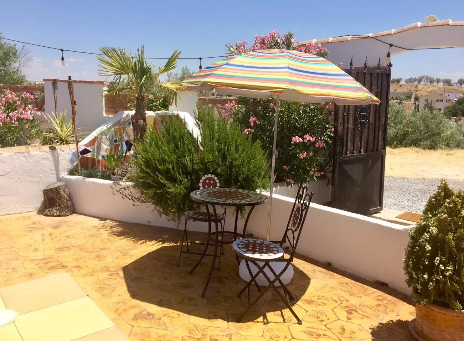 Garden view in Cueva Romana, Adults Only Cave House