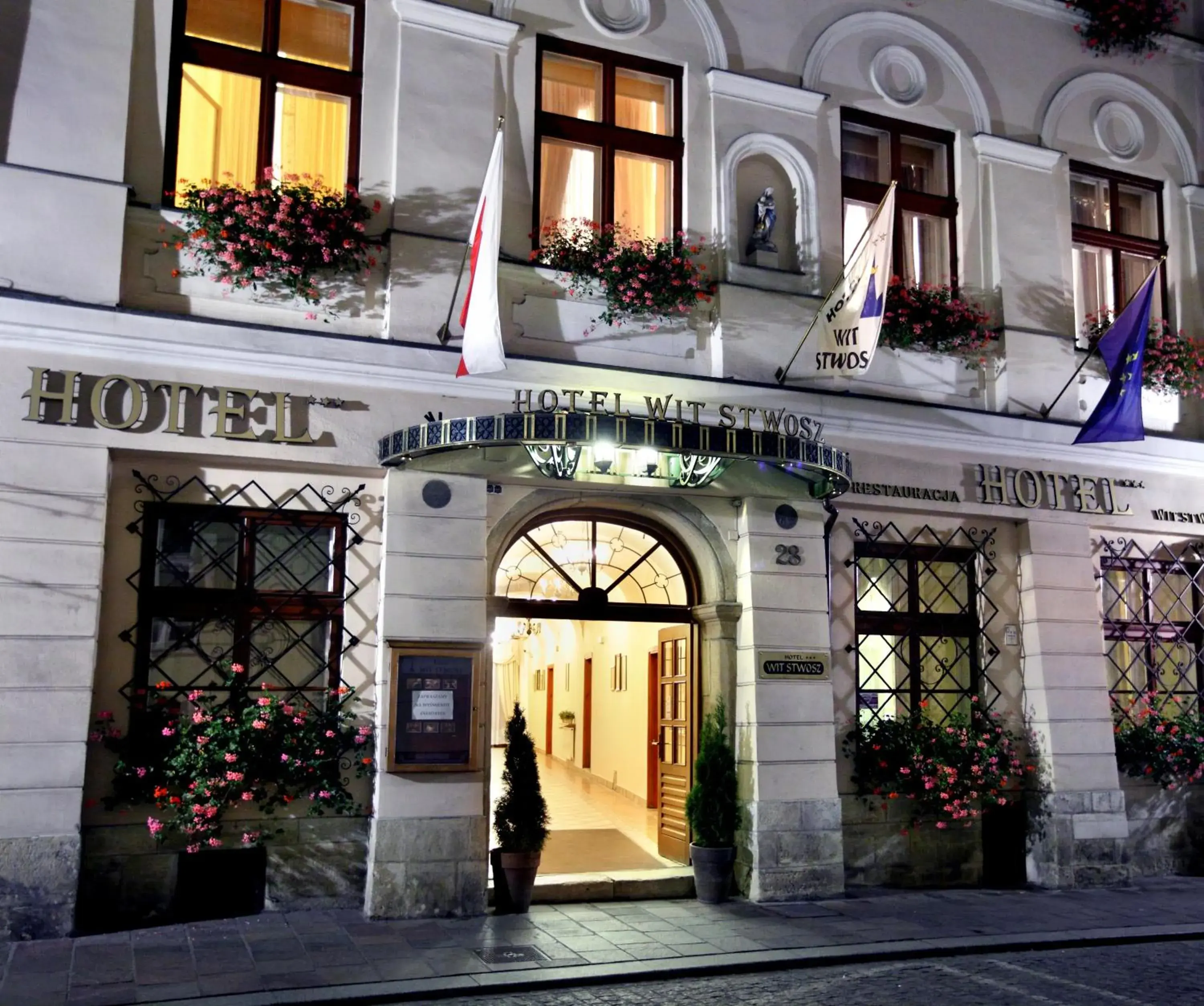 Facade/entrance in Hotel Wit Stwosz Facade/entrance in Hotel Wit Stwosz