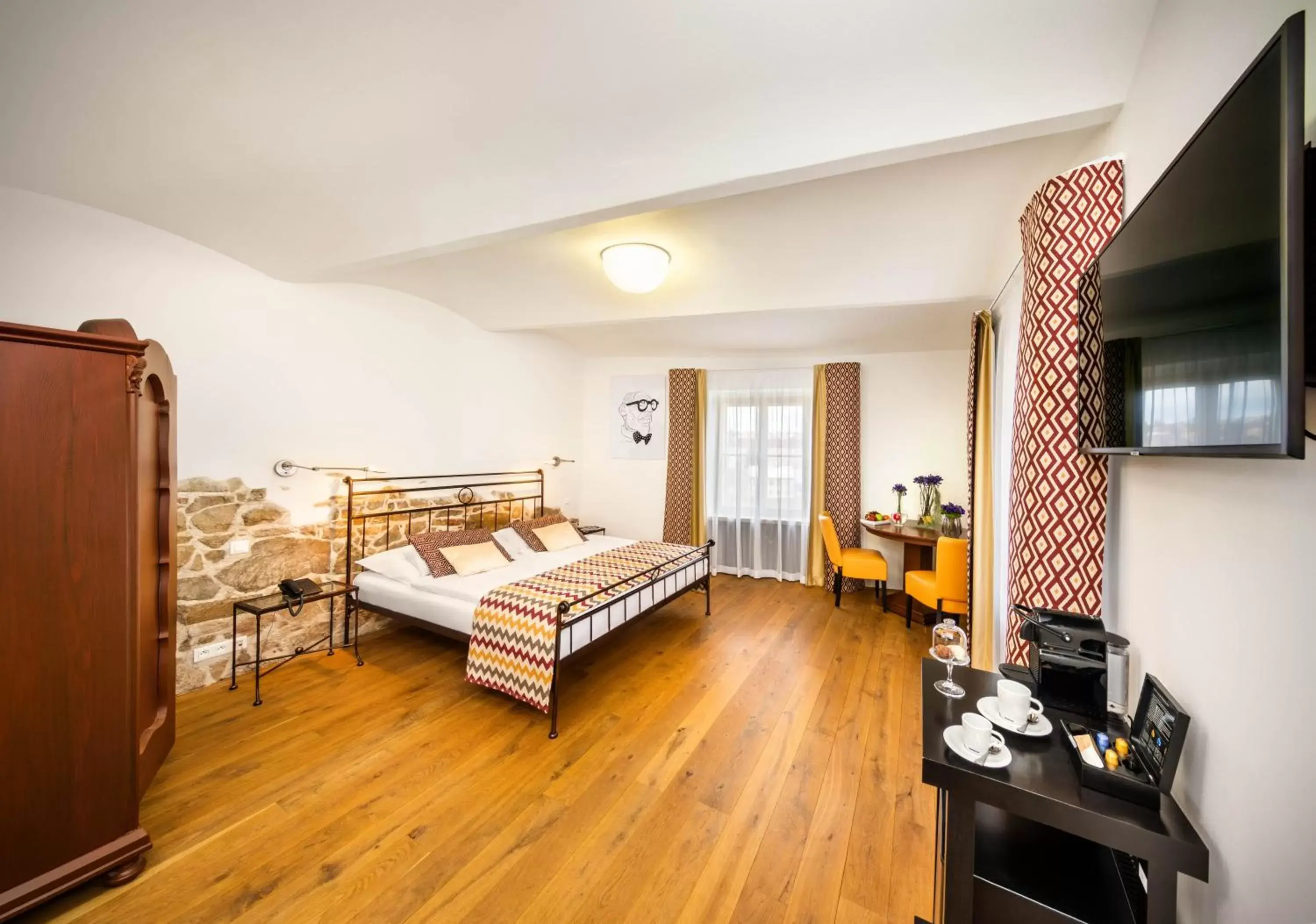 Bed in Bellevue Hotel Benešov Bed in Bellevue Hotel Benešov