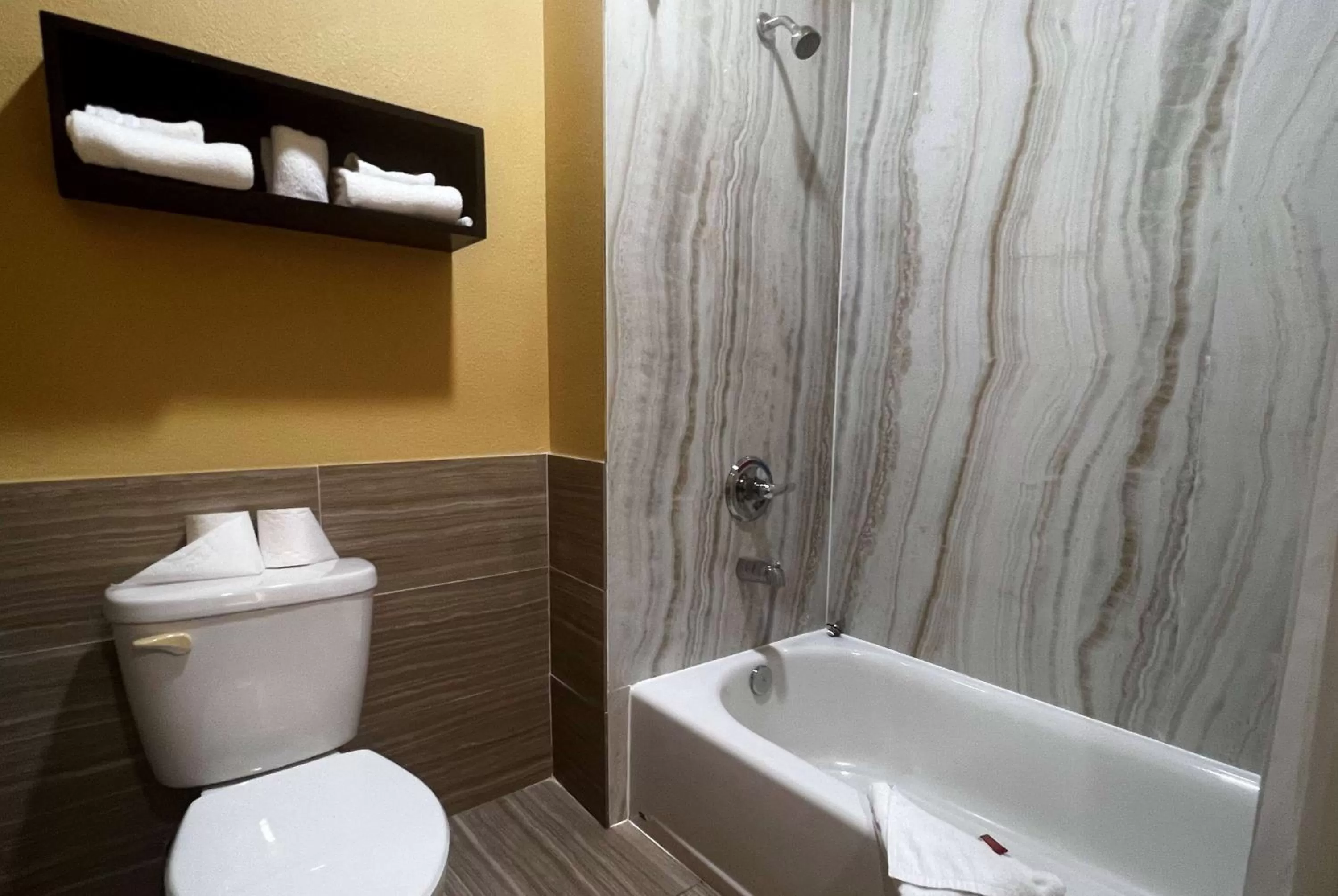 Bathroom in Super 8 by Wyndham Pasadena