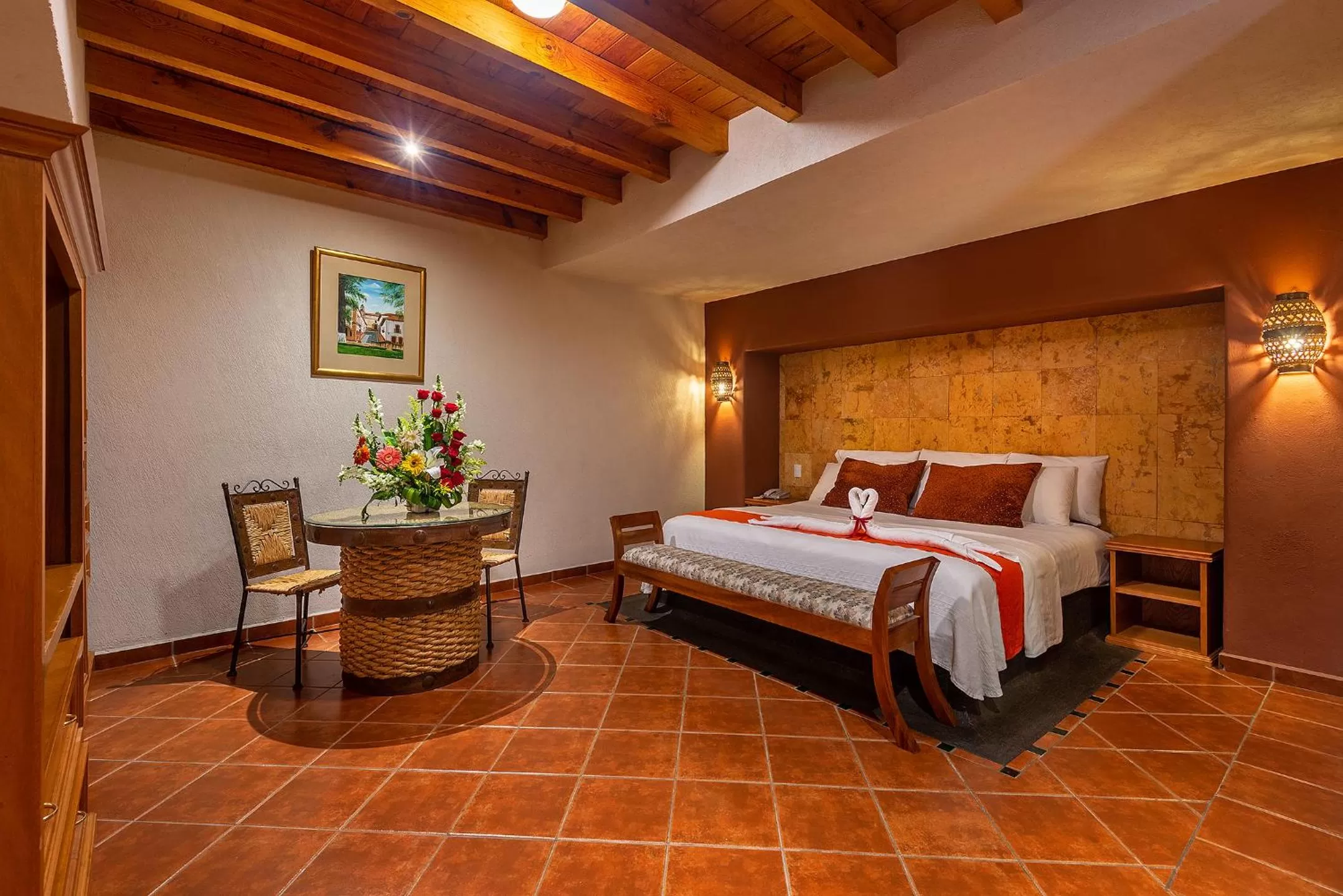 Bed in Hotel la Parroquia