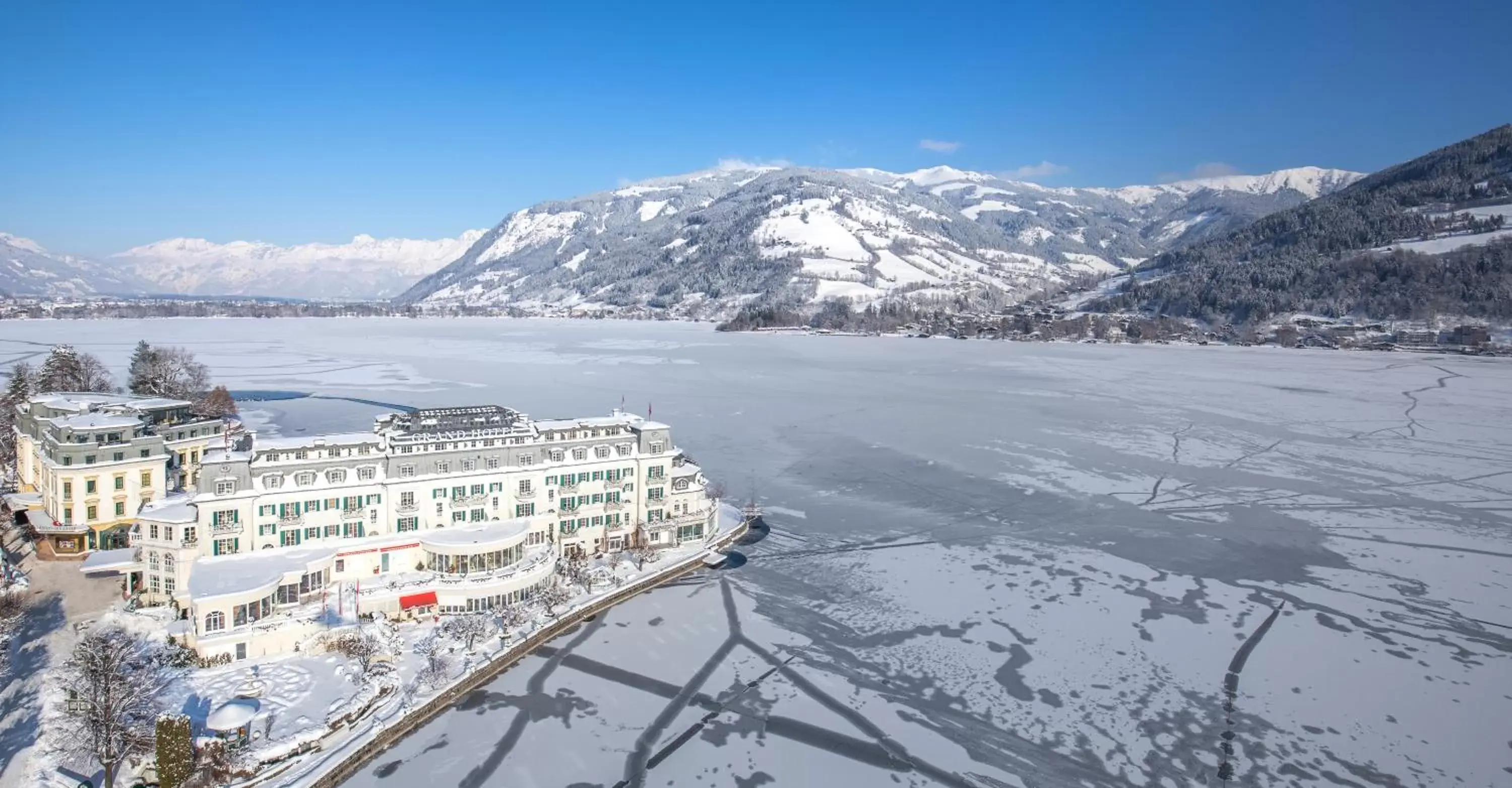 Lake view, Winter in Grand Hotel Zell am See