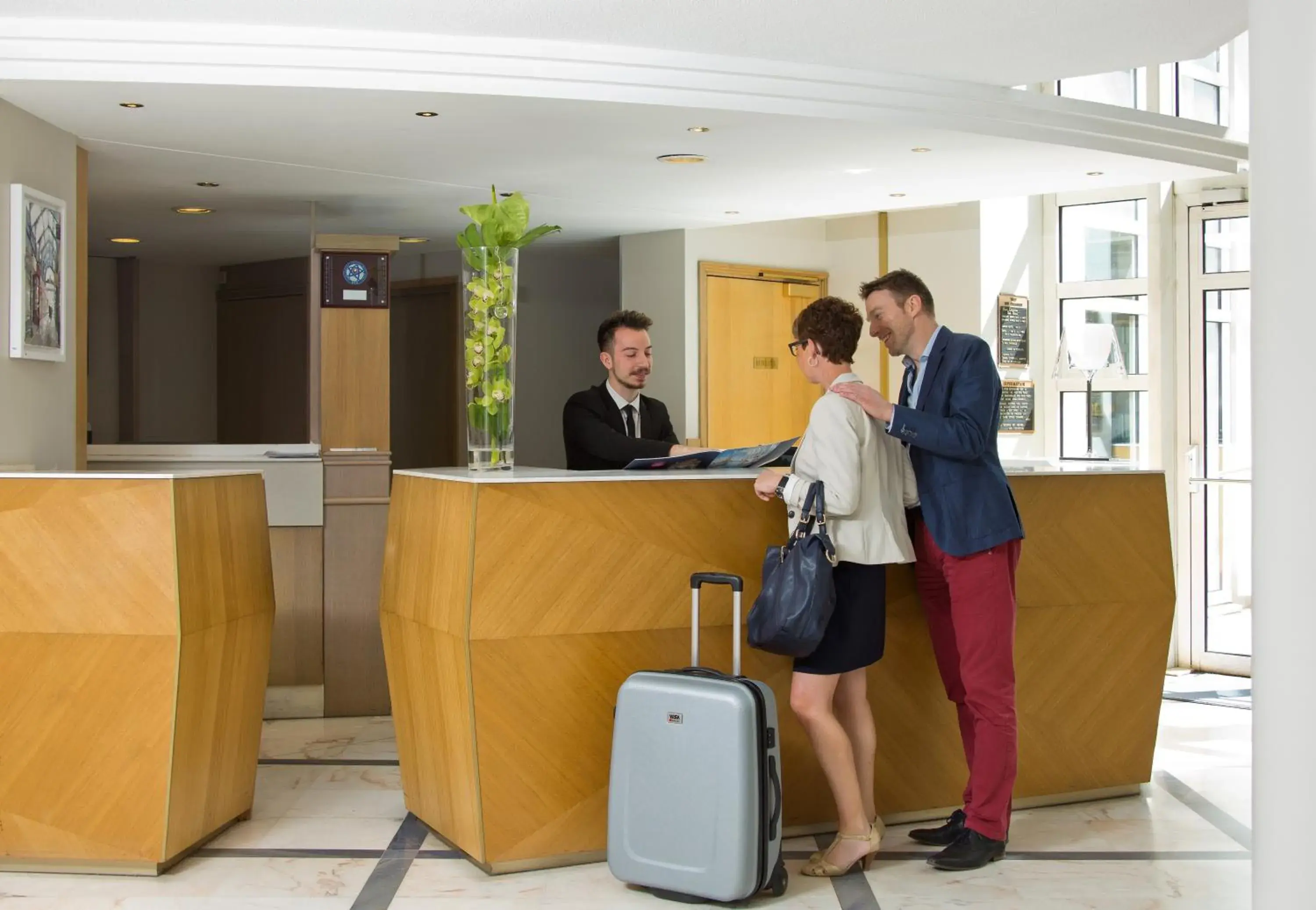 Lobby or reception in Vichy Spa Hotel Les Celestins