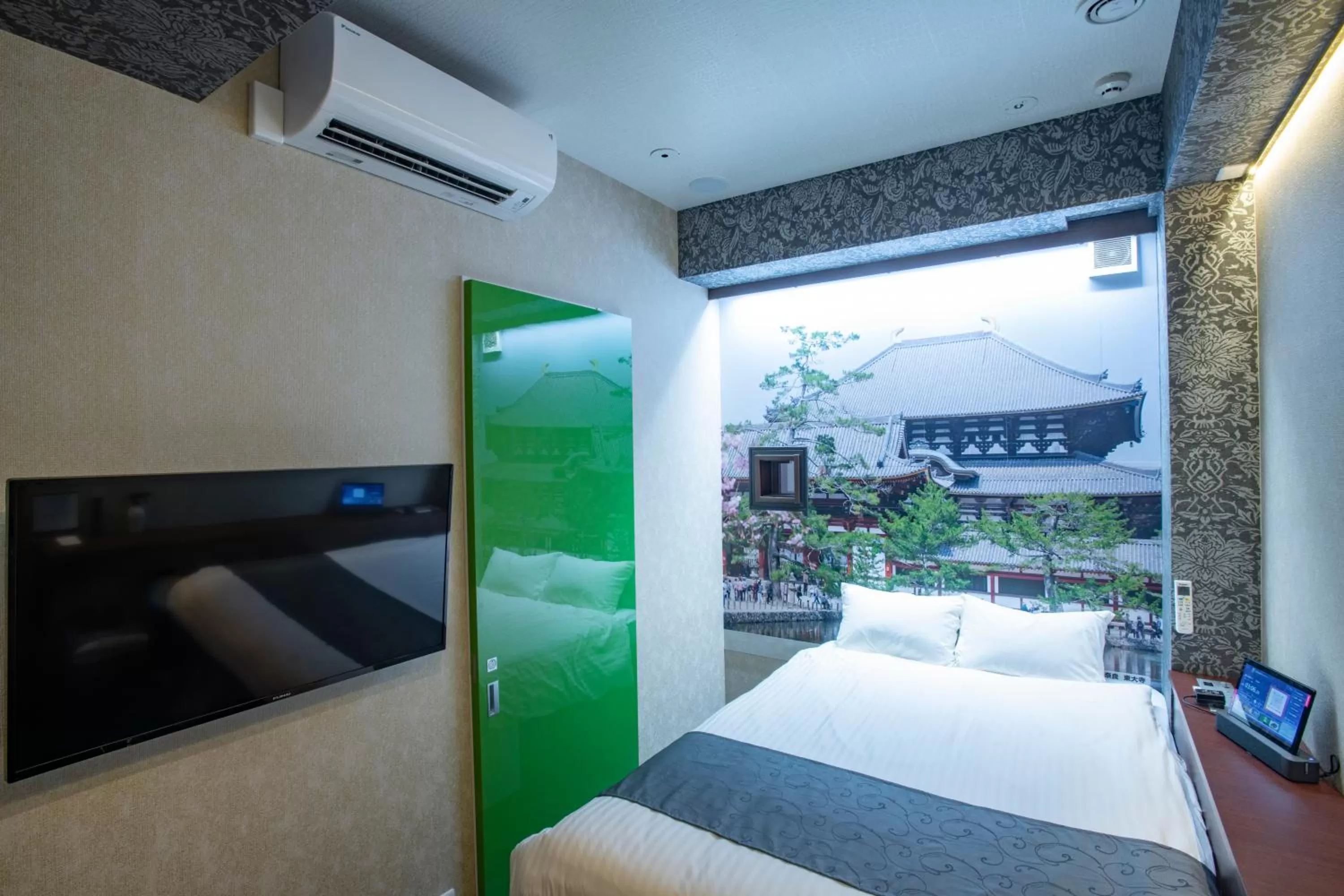 Photo of the whole room, Bed in Hotel Xcell Hiroshima Nagarekawa