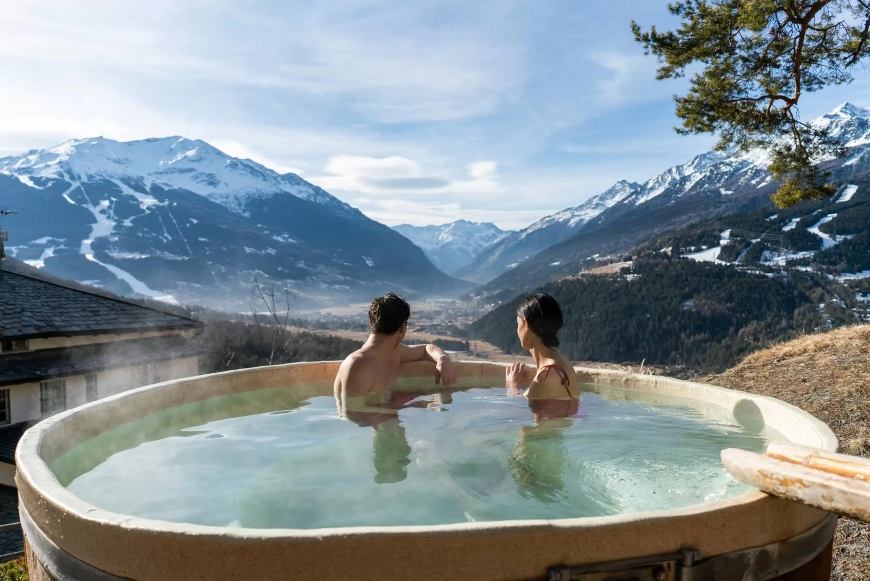 Mountain view, Swimming Pool in QC Terme Hotel Bagni Vecchi