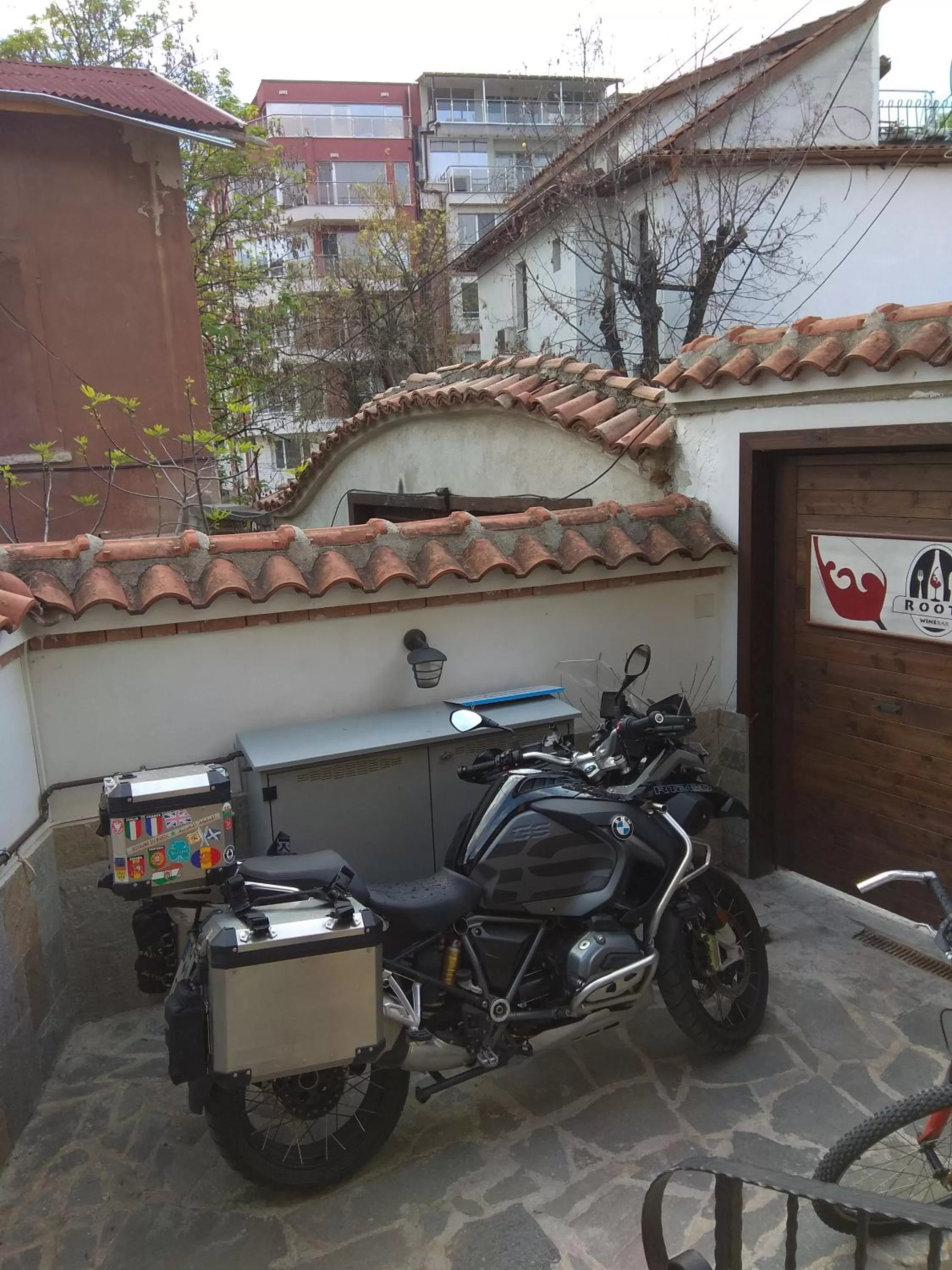 Inner courtyard view in Roots Hotel and Wine Bar
