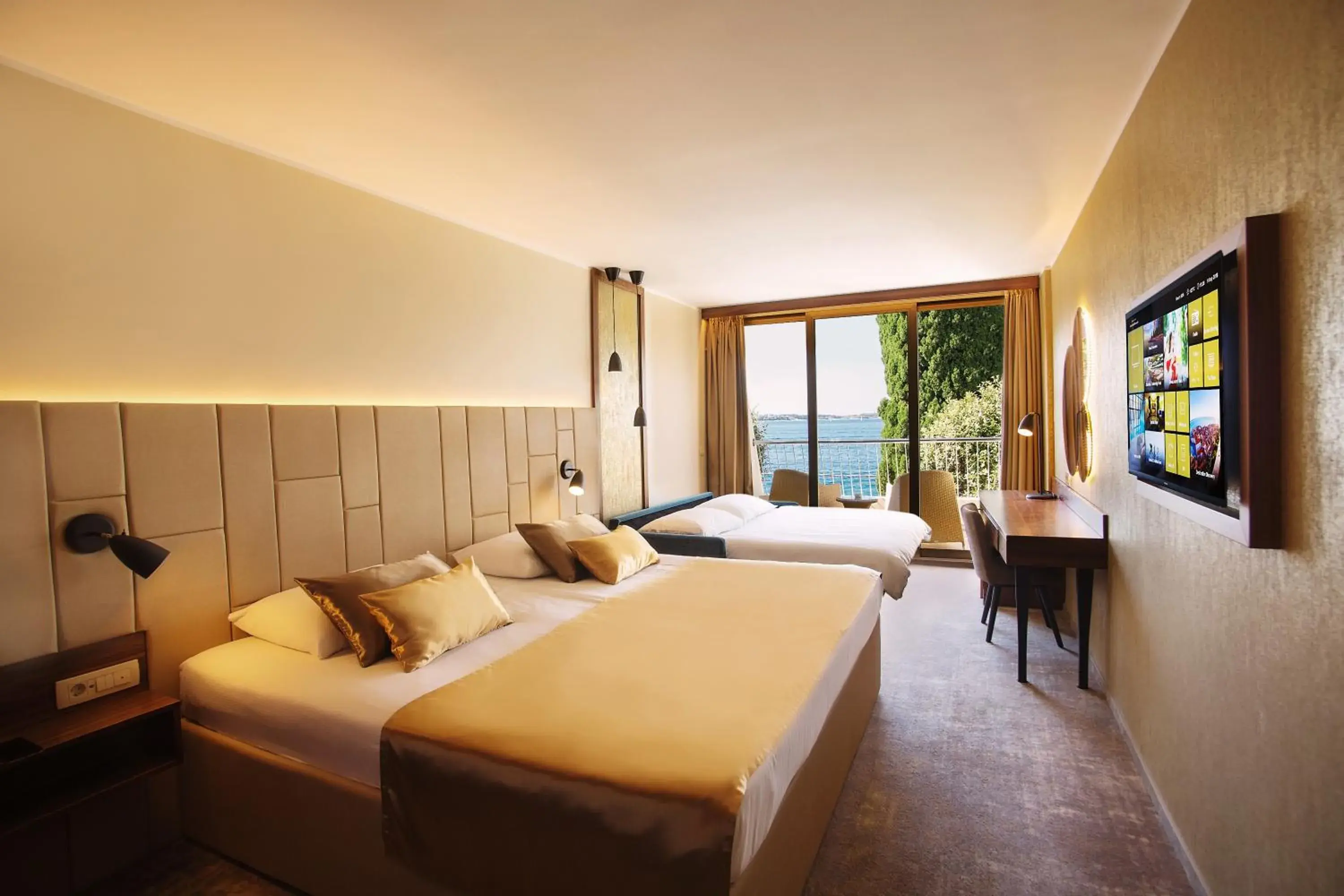 Bed in Grand Hotel Bernardin Bed in Grand Hotel Bernardin