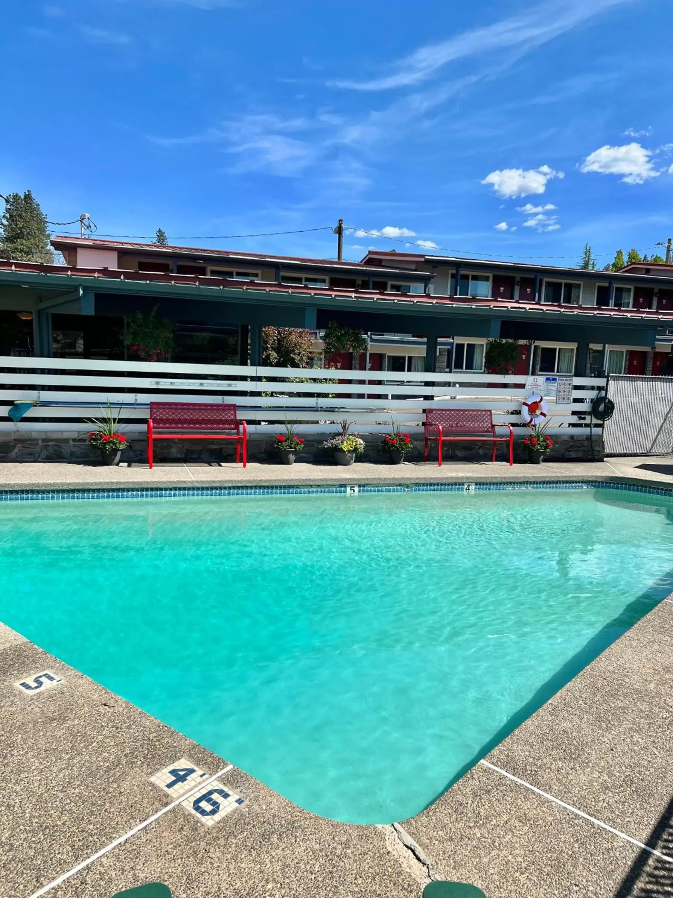 Swimming pool, Property Building in Timbers INN and Suites