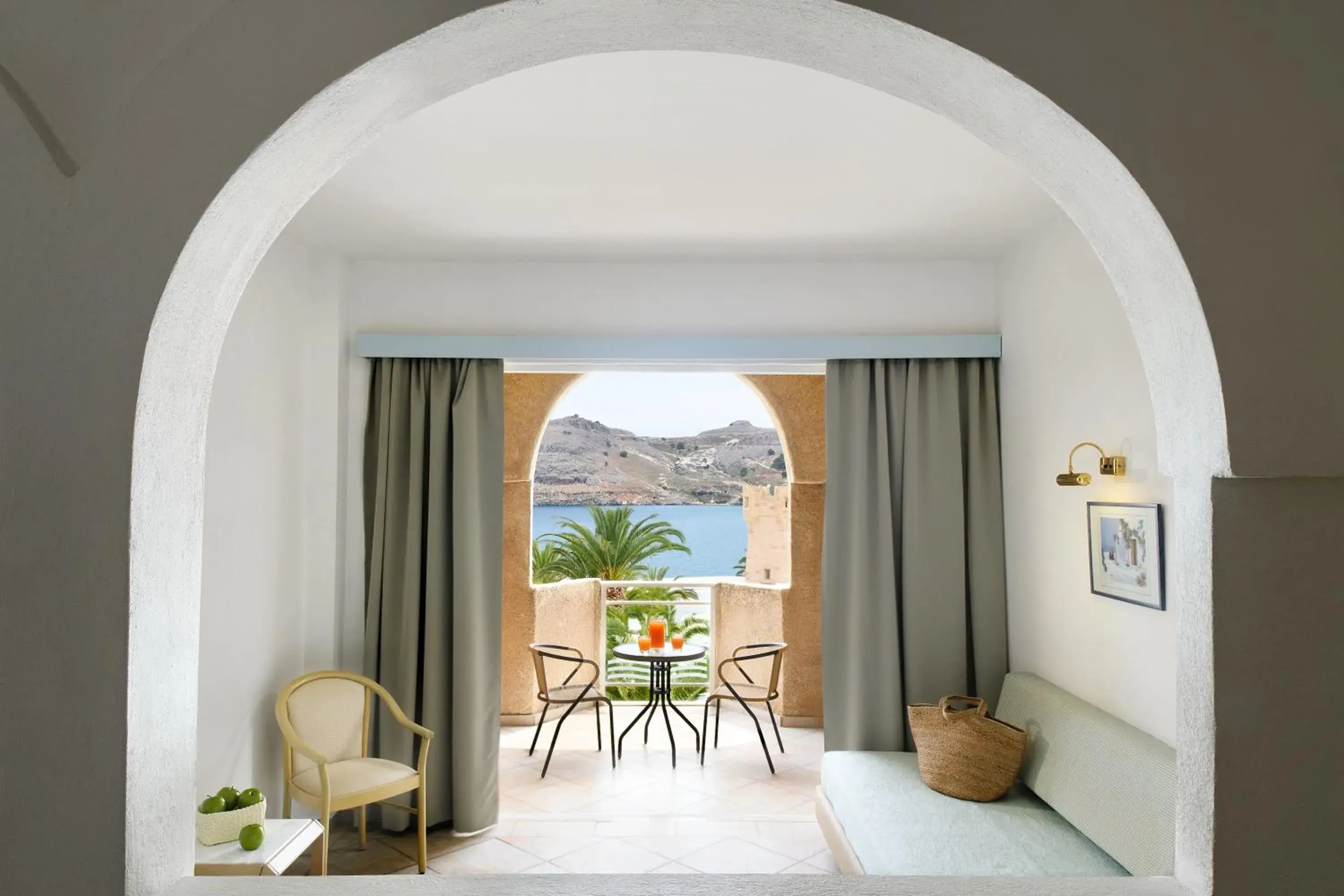 Bed in Lindos Royal Resort