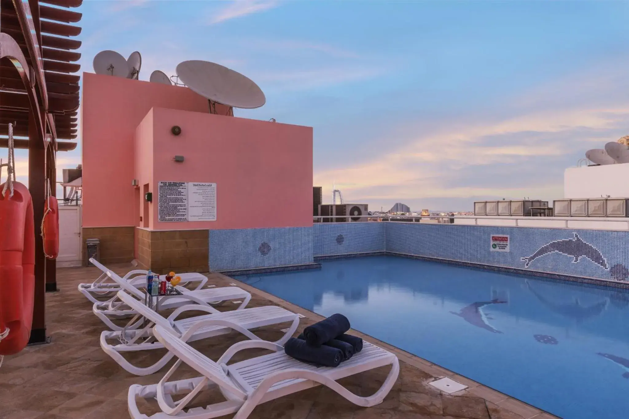 Pool view, Swimming Pool in La Villa Najd Hotel Apartments