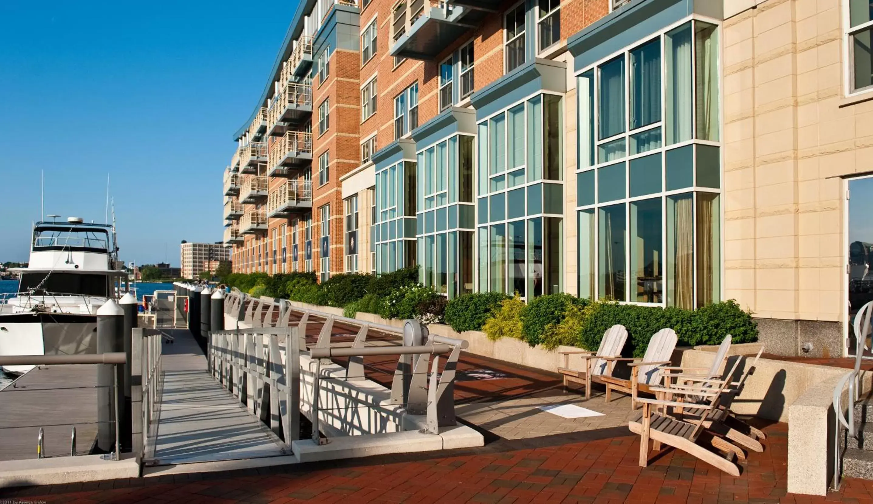 Property building in Battery Wharf Hotel, Boston Waterfront