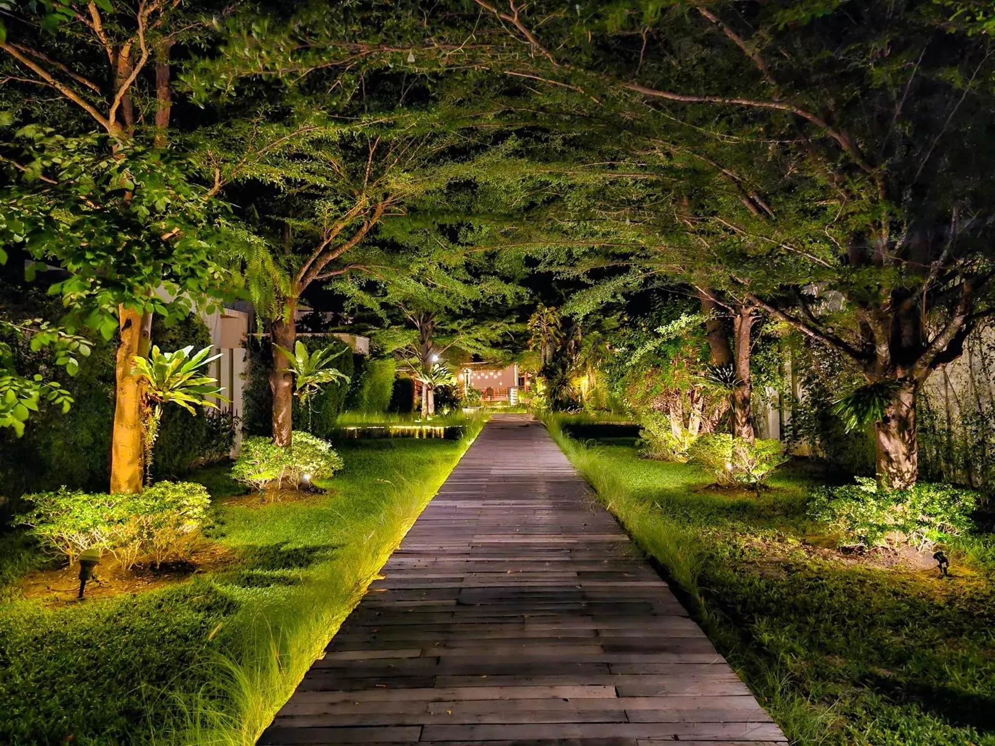 Night, Garden in De Chaochom Hua Hin