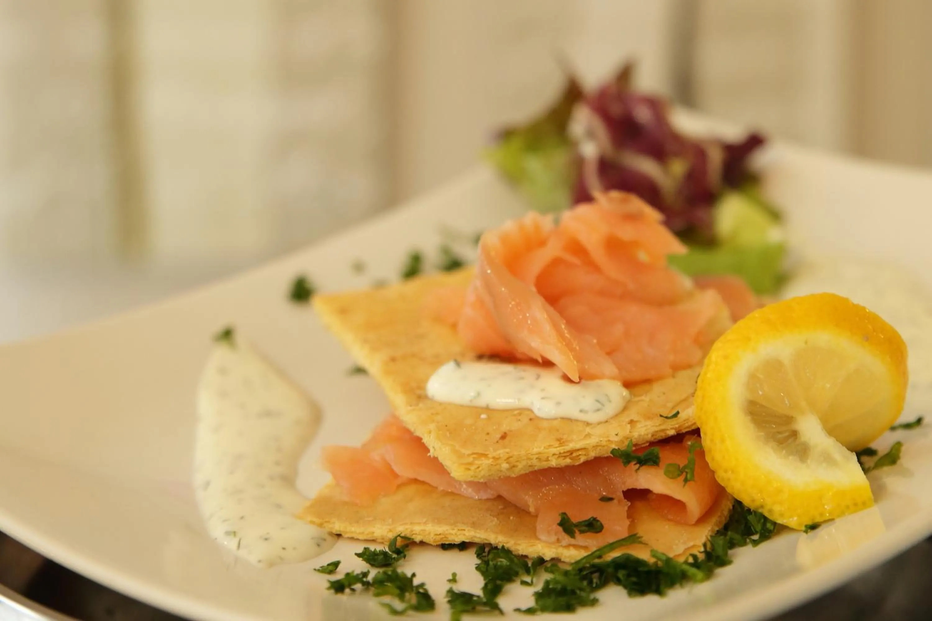 Food close-up in The Originals City, Hôtel La Terrasse, Tours Nord