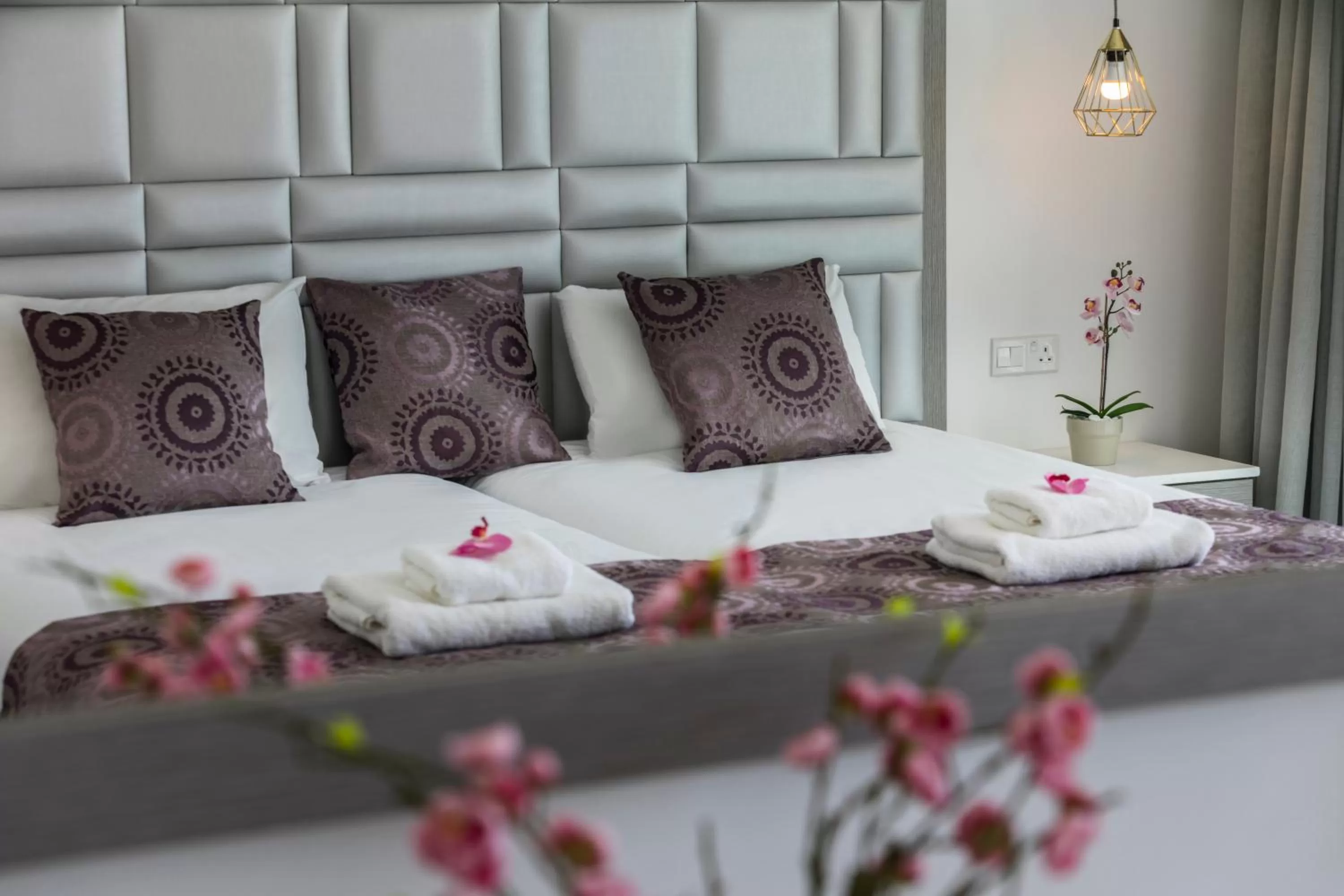 Bed in Tsokkos Protaras Beach Hotel