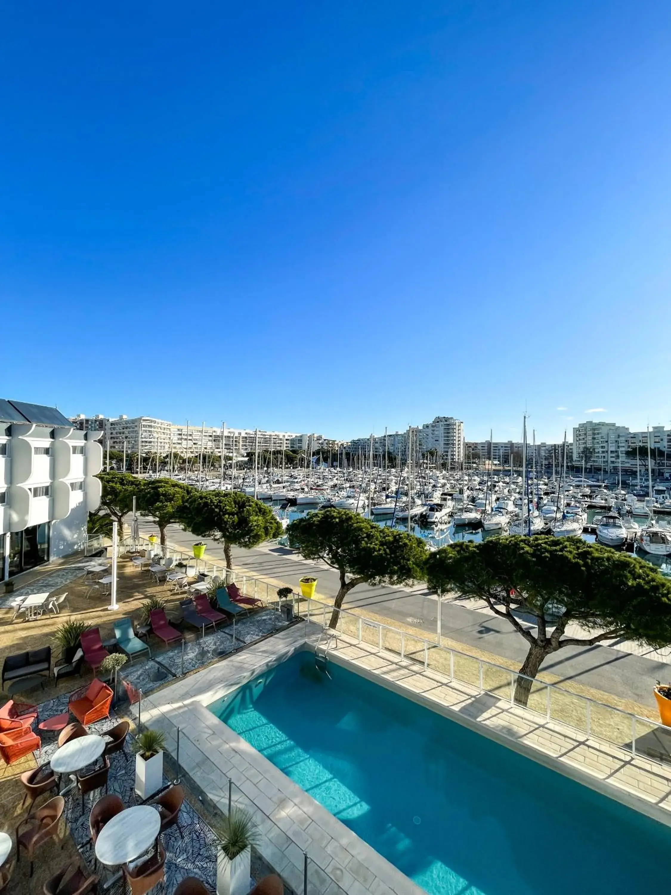 View (from property/room), Pool View in The Originals Boutique, Hôtel Neptune, Montpellier Sud (Inter-Hotel)