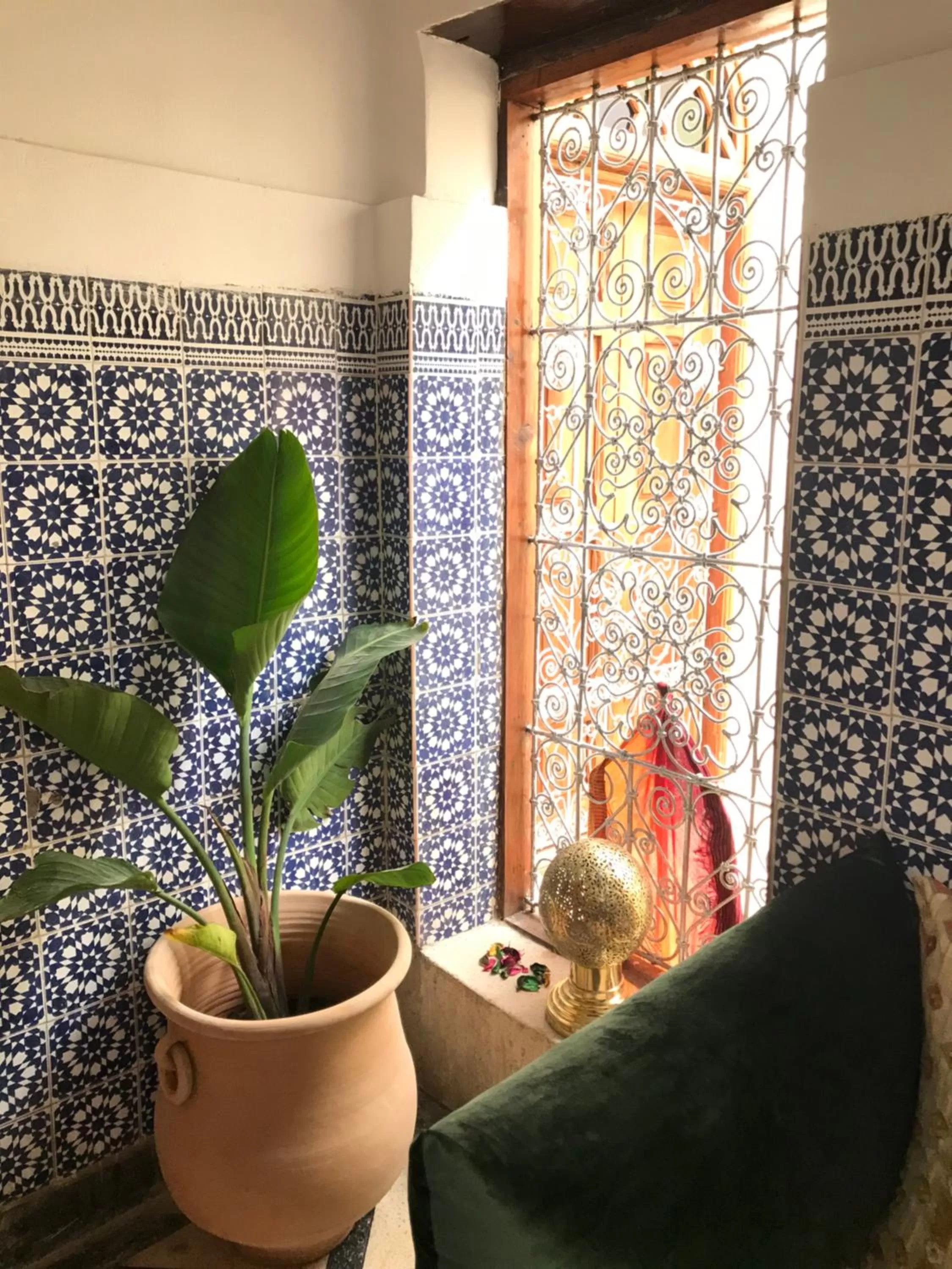 Seating area in Riad Taj Salma