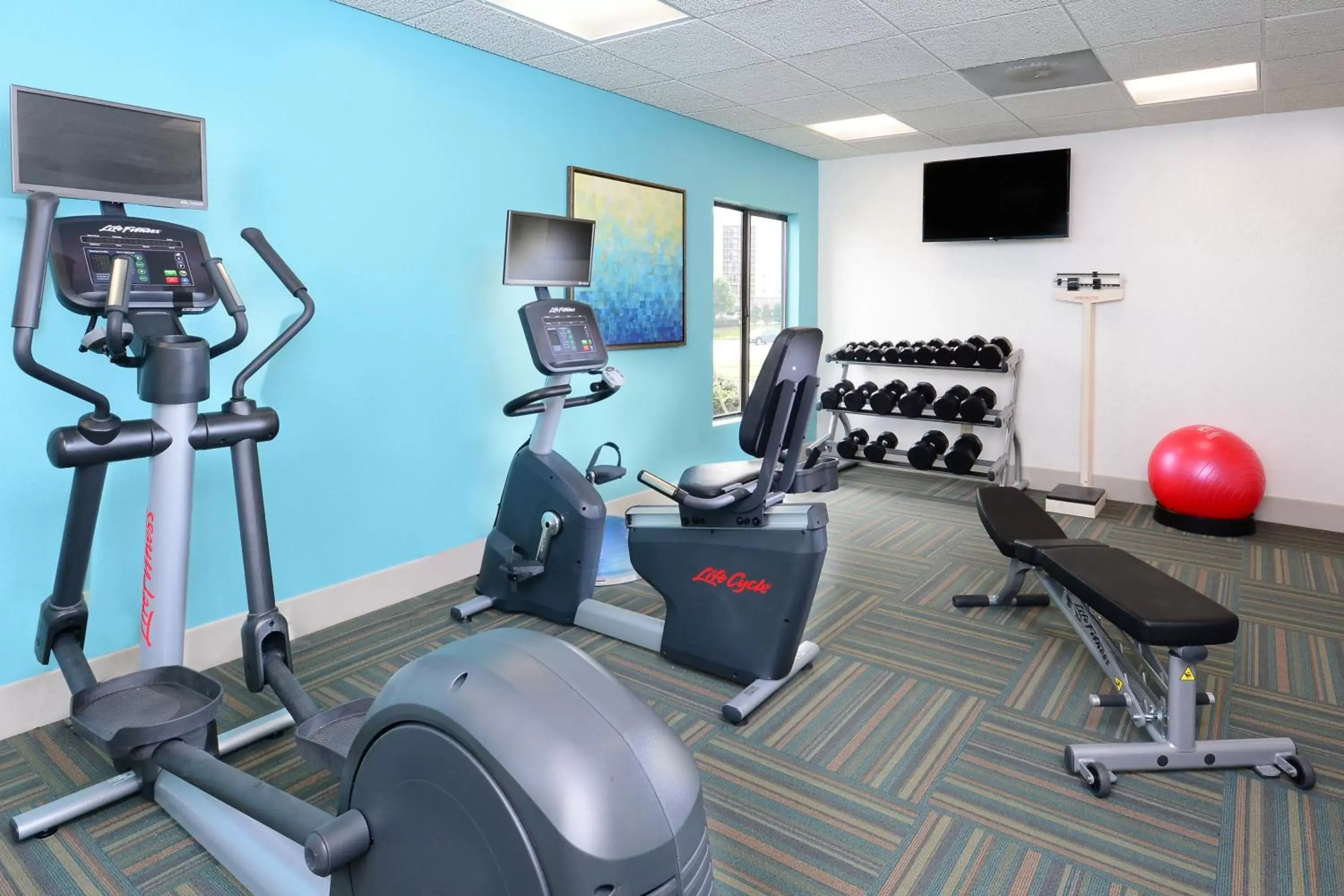 Fitness centre/facilities in Holiday Inn Express & Suites Raleigh Durham Airport at RTP by IHG Fitness centre/facilities in Holiday Inn Express & Suites Raleigh Durham Airport at RTP by IHG