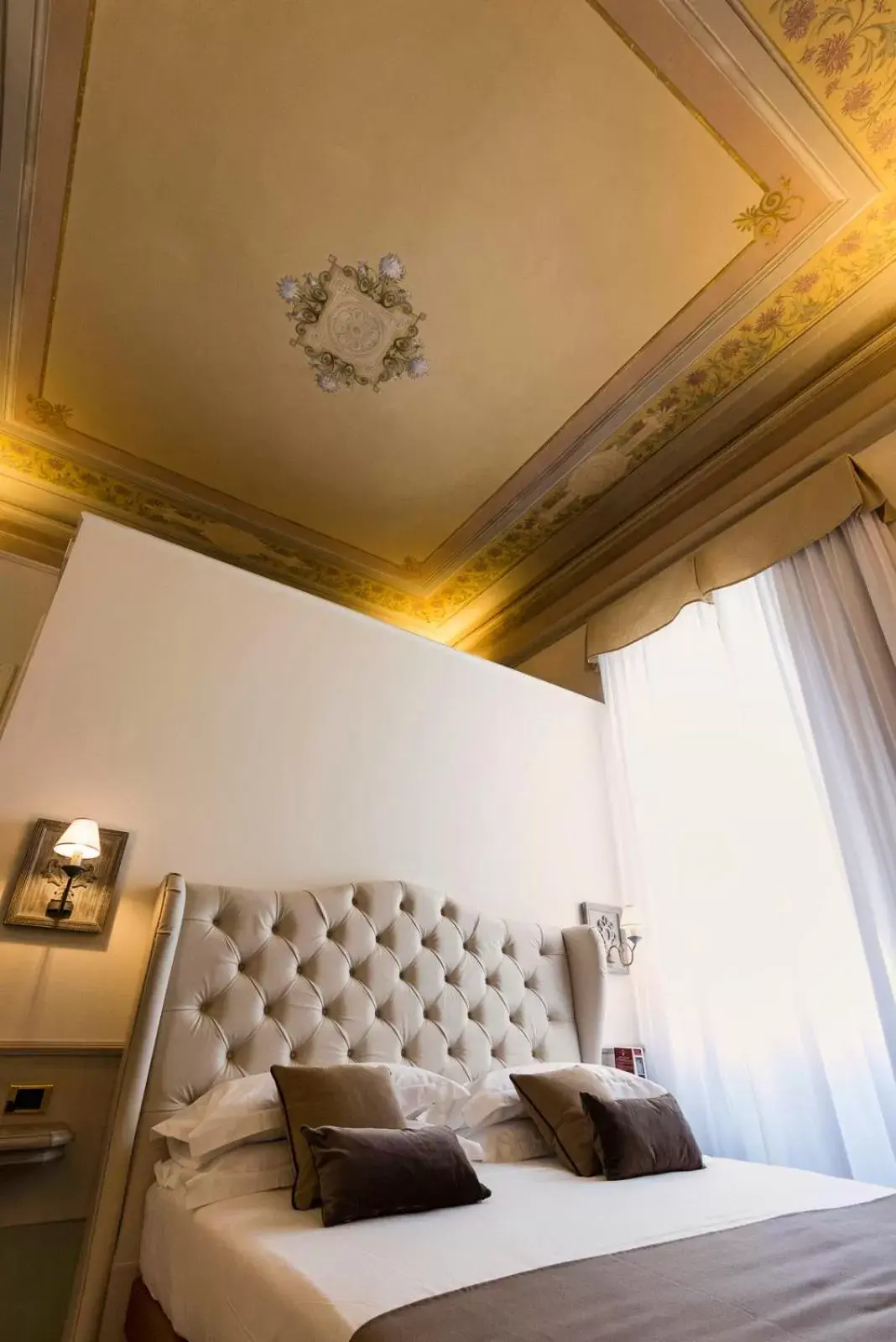 Decorative detail, Bed in Palazzo Lorenzo Hotel Boutique & Spa