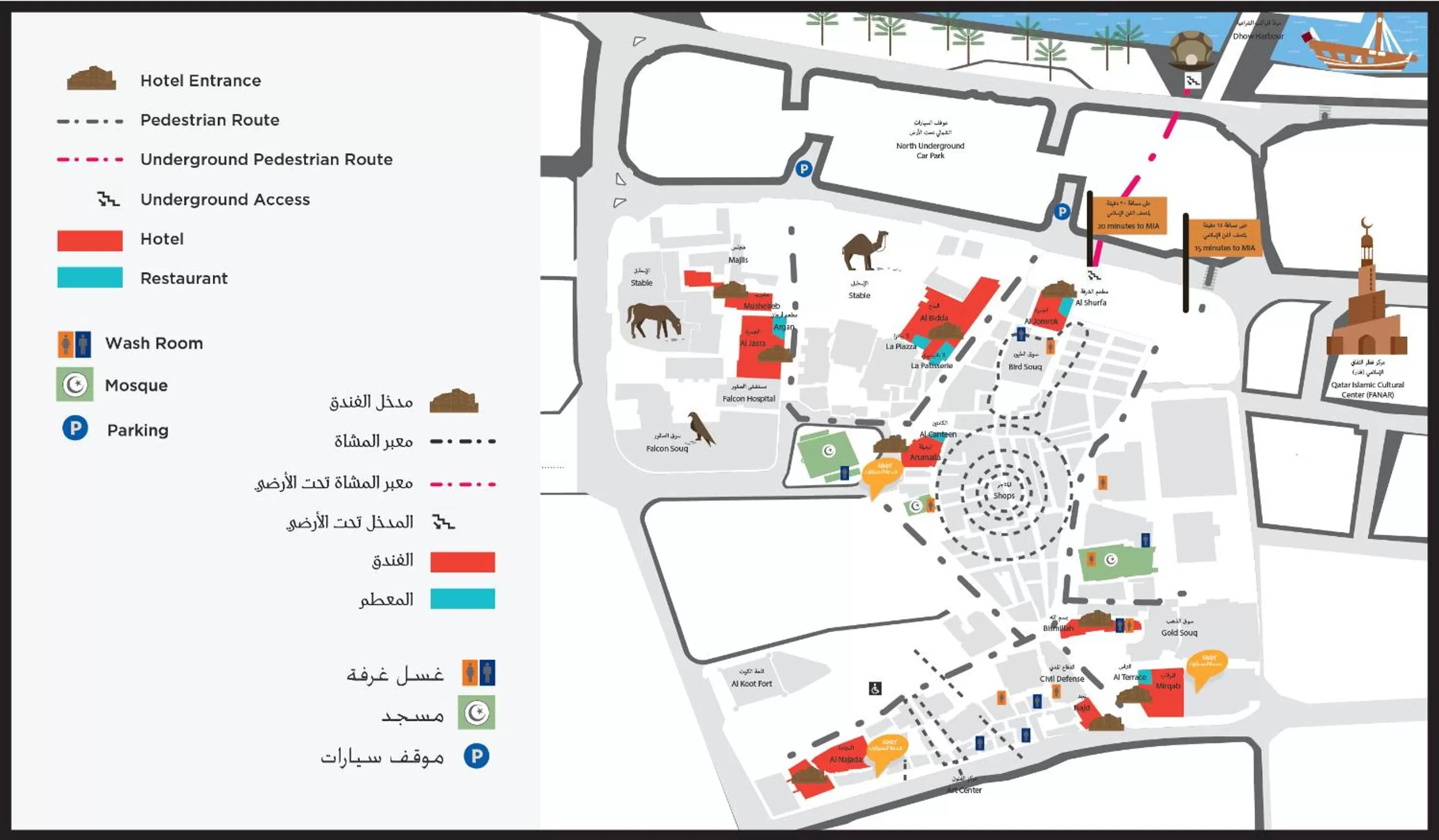 Bird's eye view in Souq Waqif Boutique Hotels - Tivoli