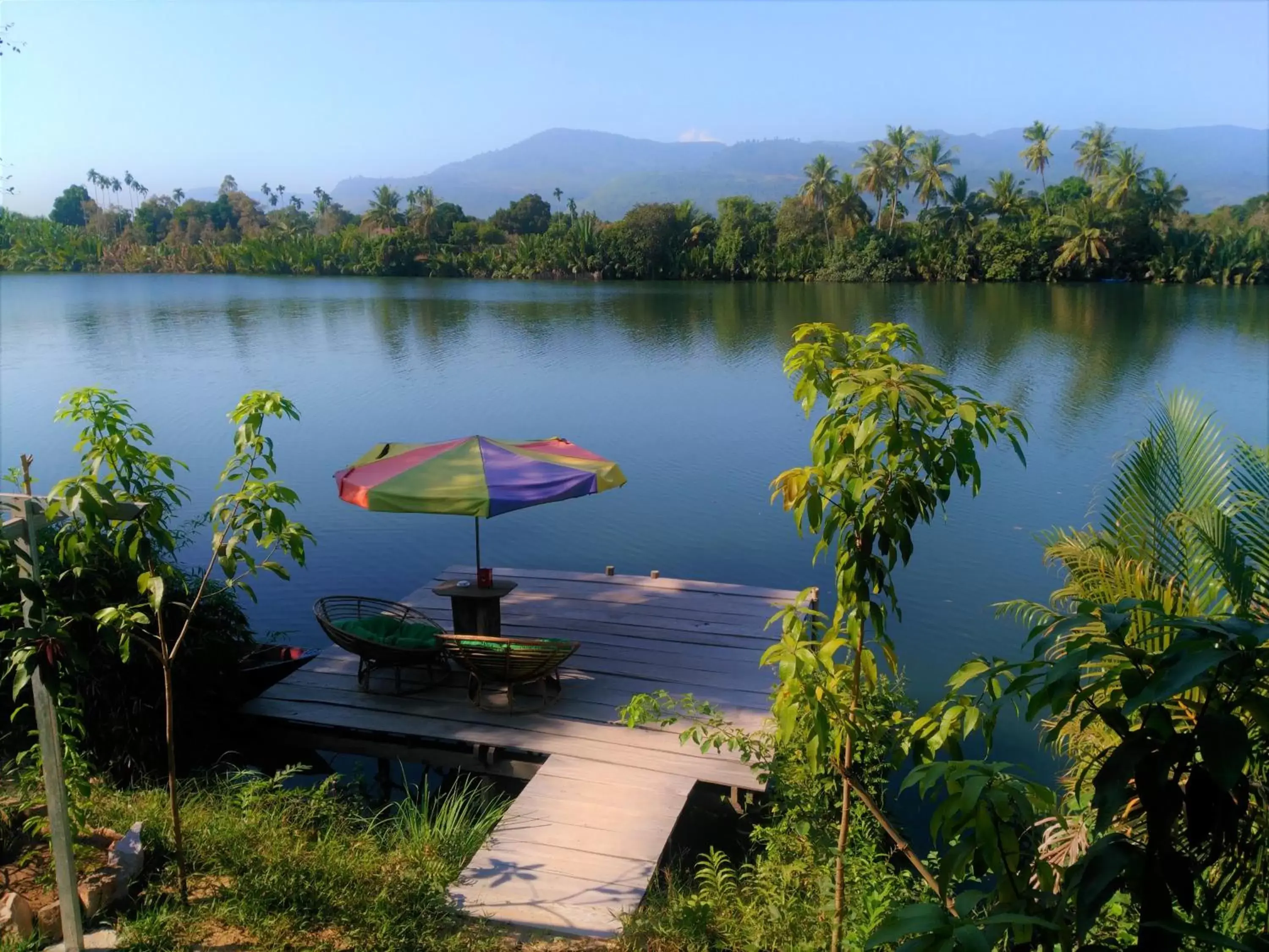 Swimming pool in Green Mango Bungalows Swimming pool in Green Mango Bungalows