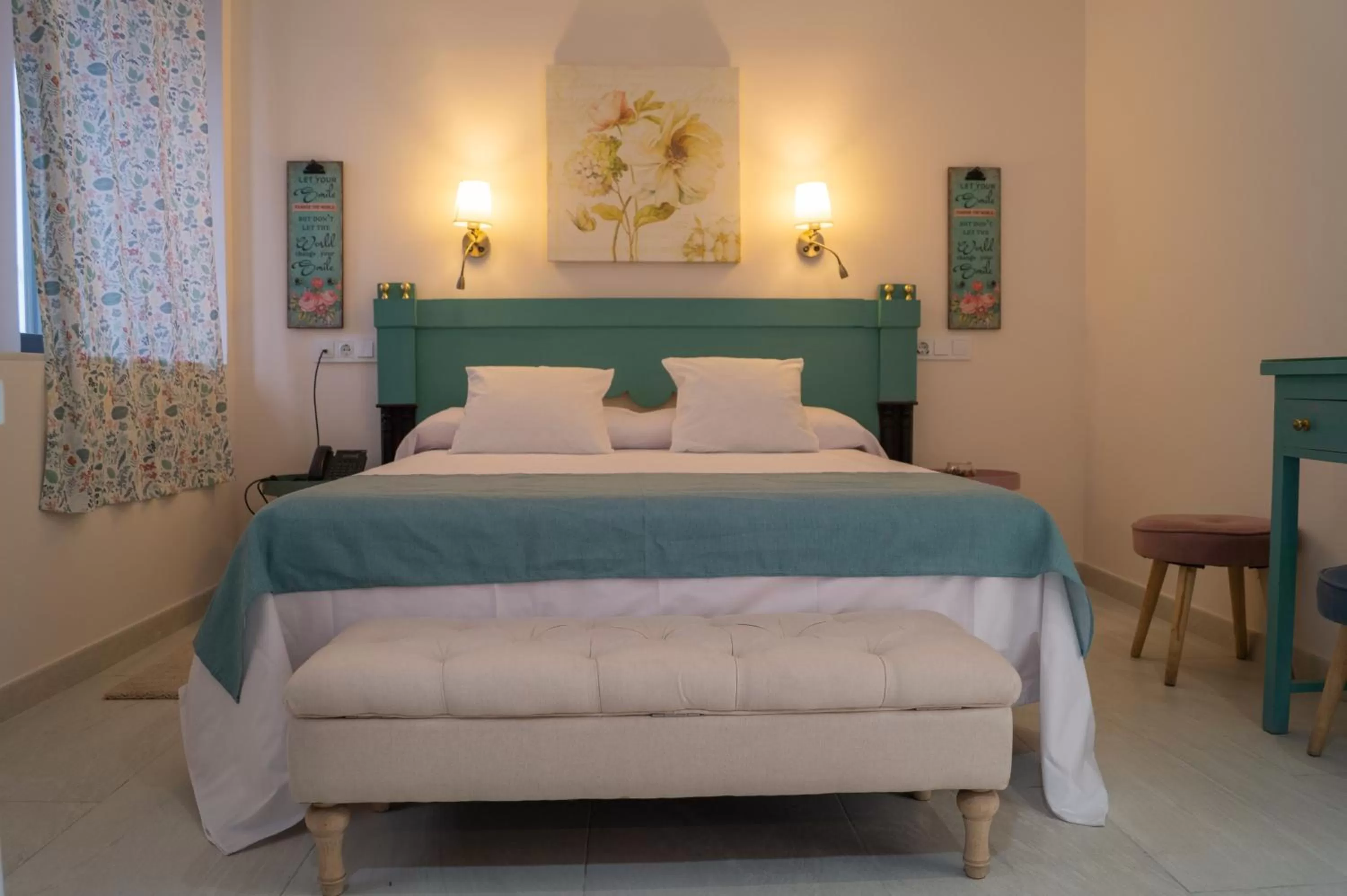 Bed in Hospedería Baños Arabes de Córdoba Dos