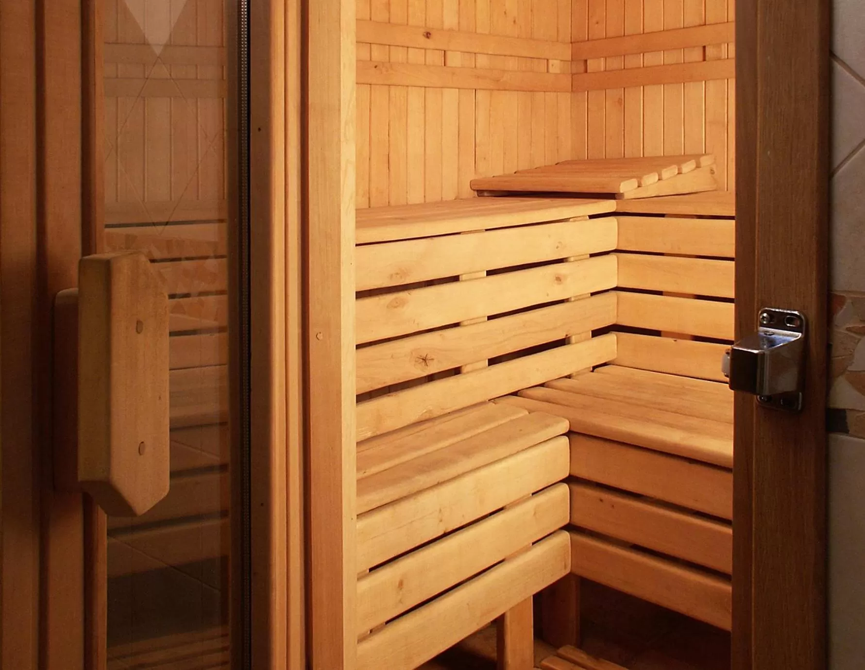 Sauna in Economy room in Hotel Eney