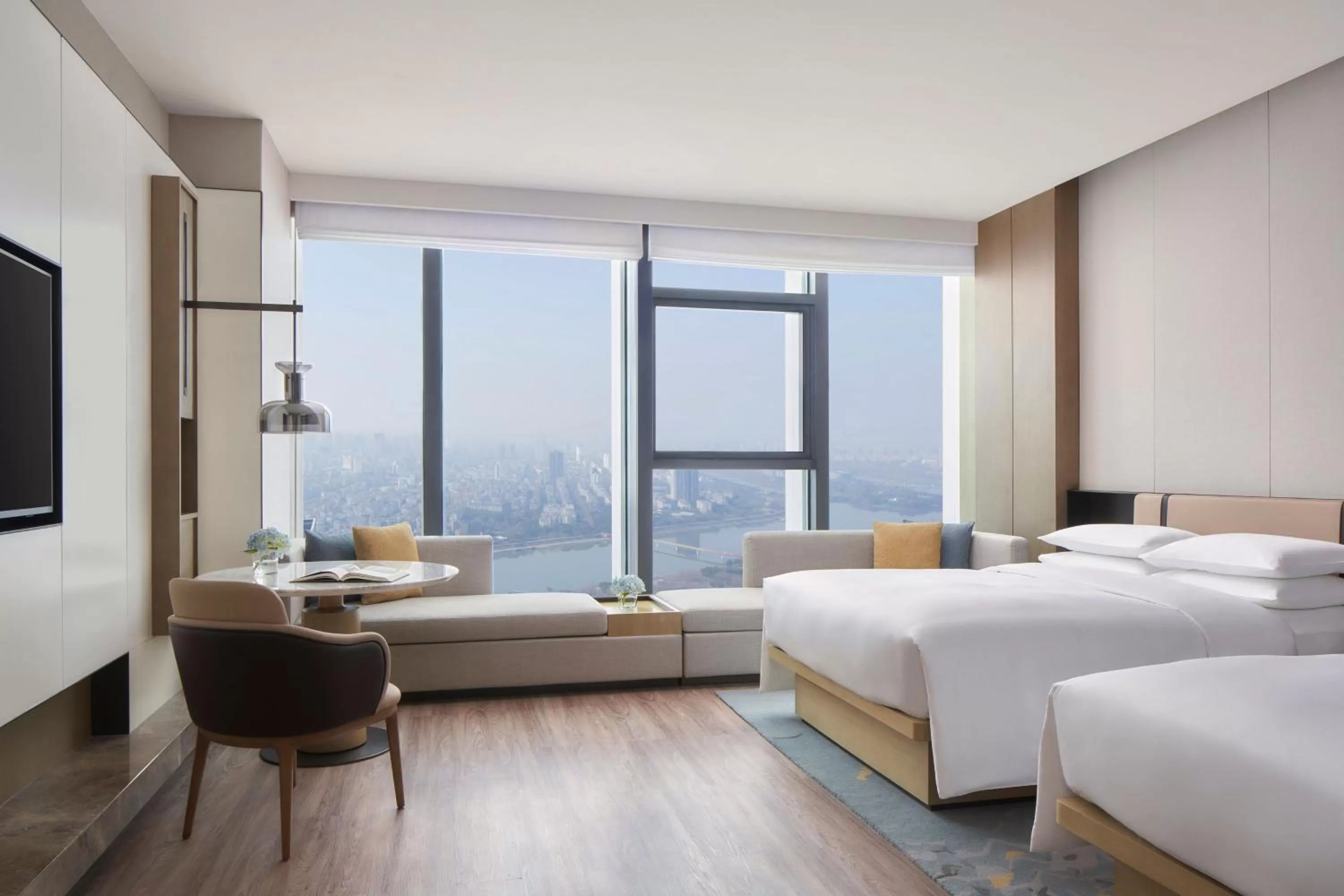Bedroom, Bed in Jinhua Marriott Hotel