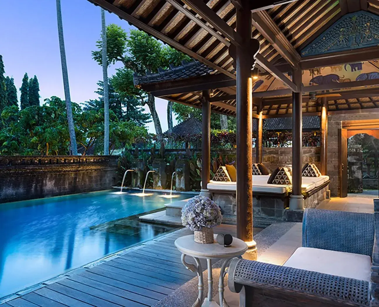 Seating area, Swimming Pool in Tanah Gajah, a Resort by Hadiprana