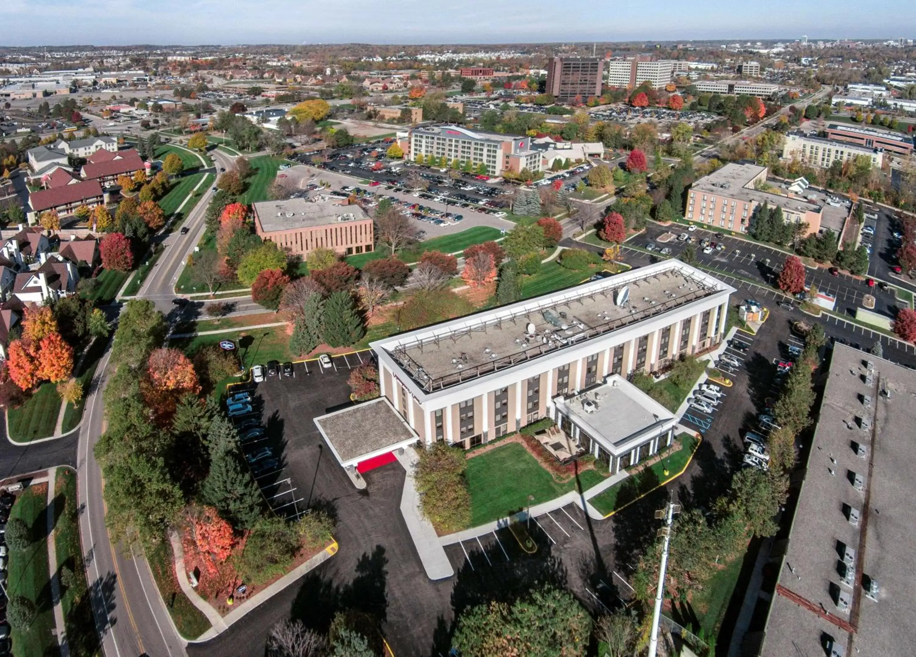 Property building, Bird's-eye View in Hampton Inn Ann Arbor-South