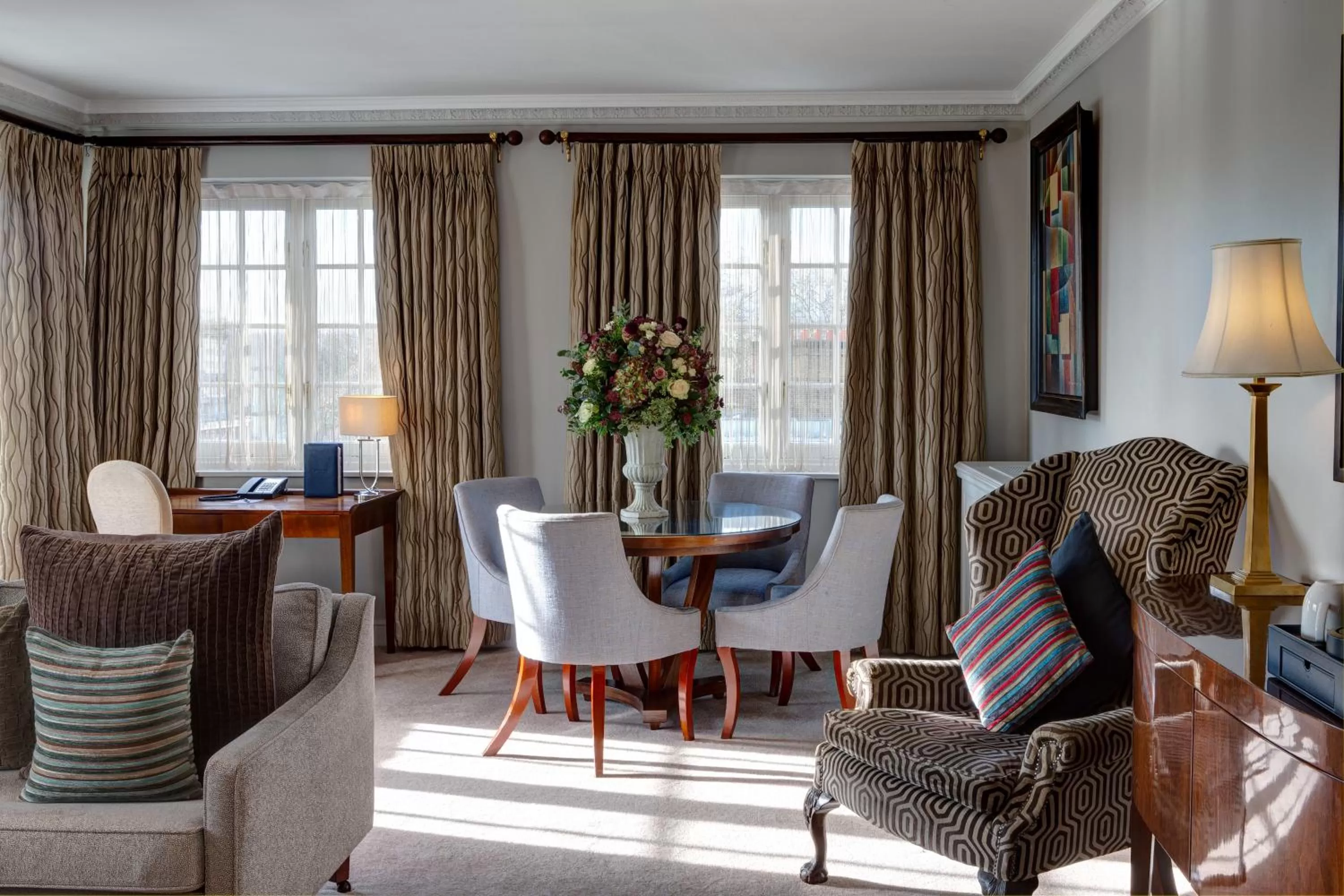 Seating area in Dukes London