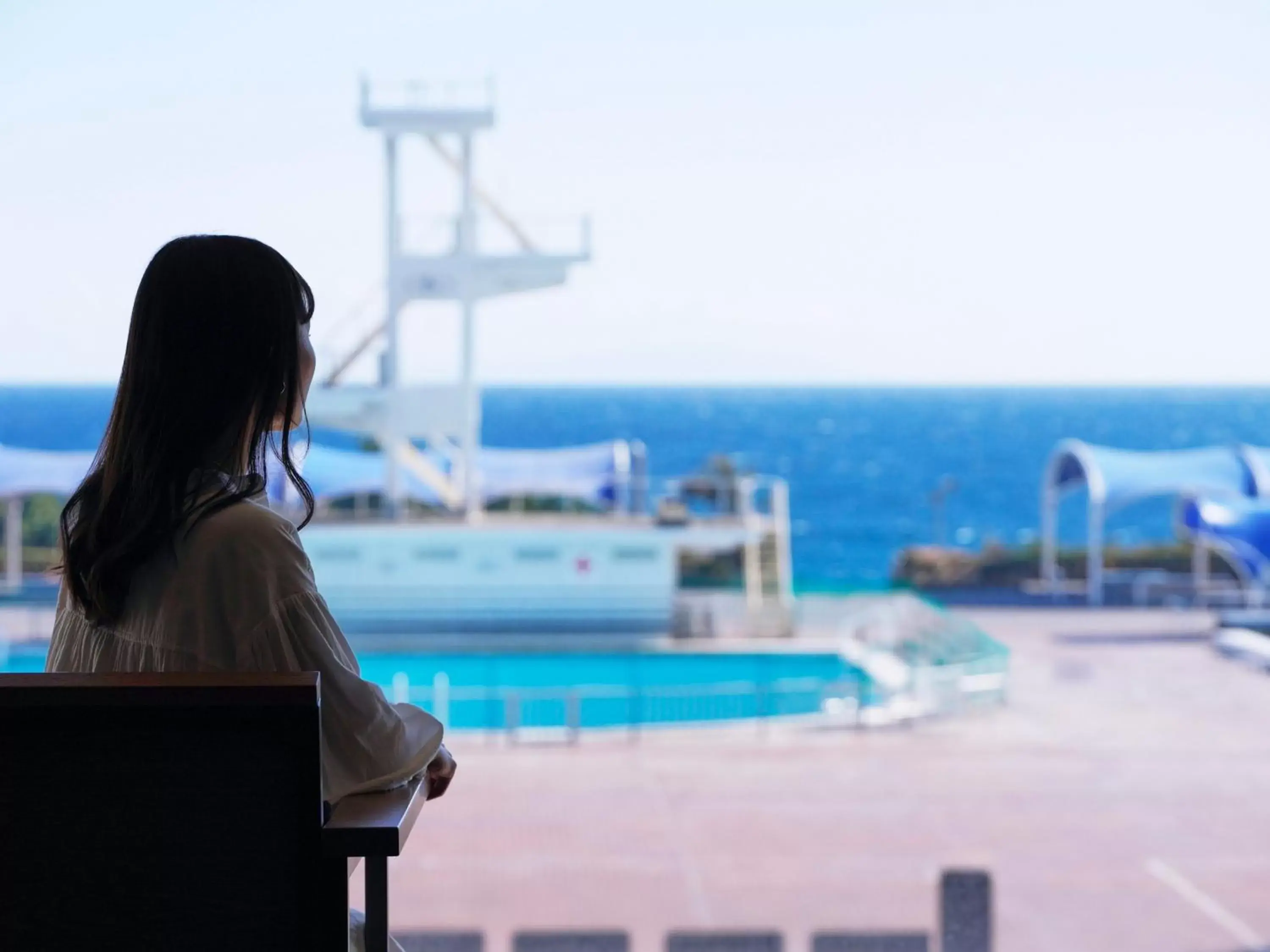 Lobby or reception, Swimming Pool in Oiso Prince Hotel